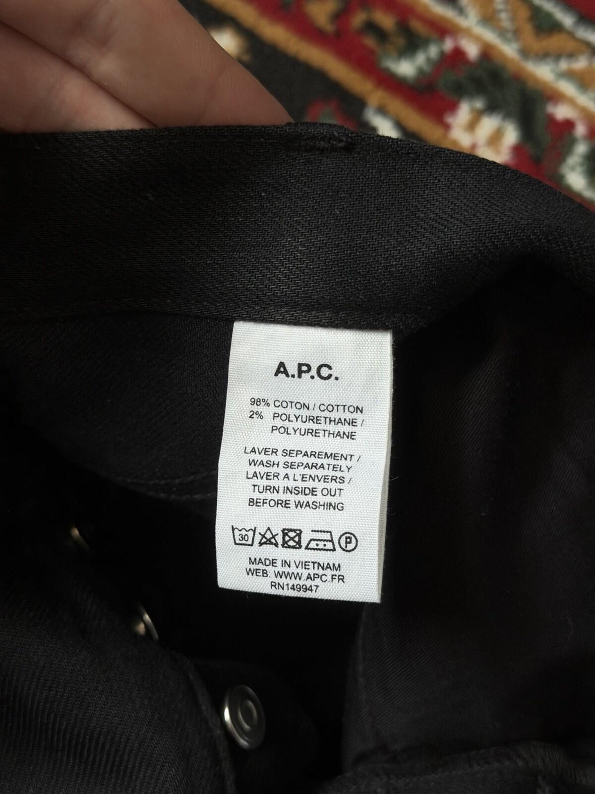 APC Petit New Standart Black Jeans Size 32