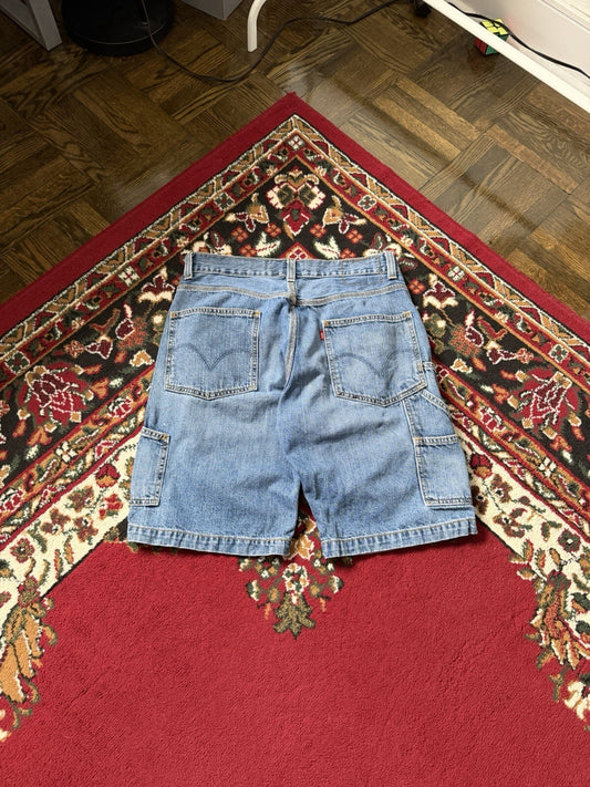 Levi’s Jeans Carpenter Jean Shorts Size 32 Jorts Y2K Skater Baggy Distressed