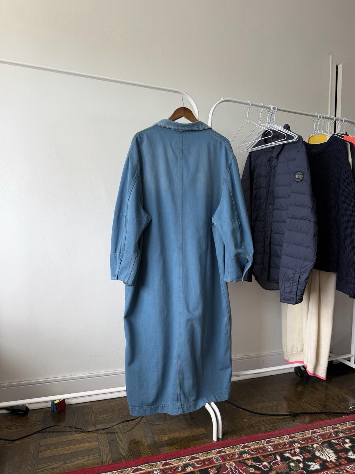 Acne Studios Bla Konst SS18 Brandou Sun B  Denim Coat Jean Jacket Size 36