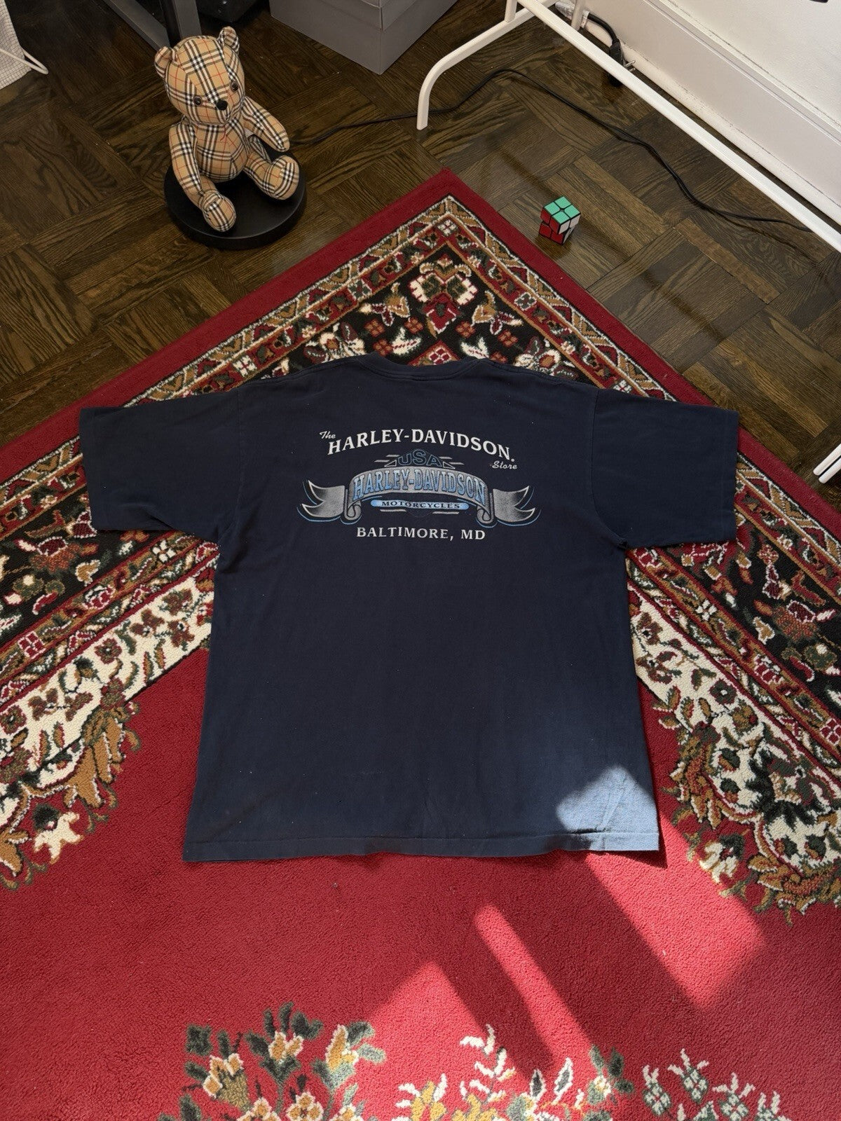 Harley Davidson Lightning Pocket Logo Single Stitch Tee