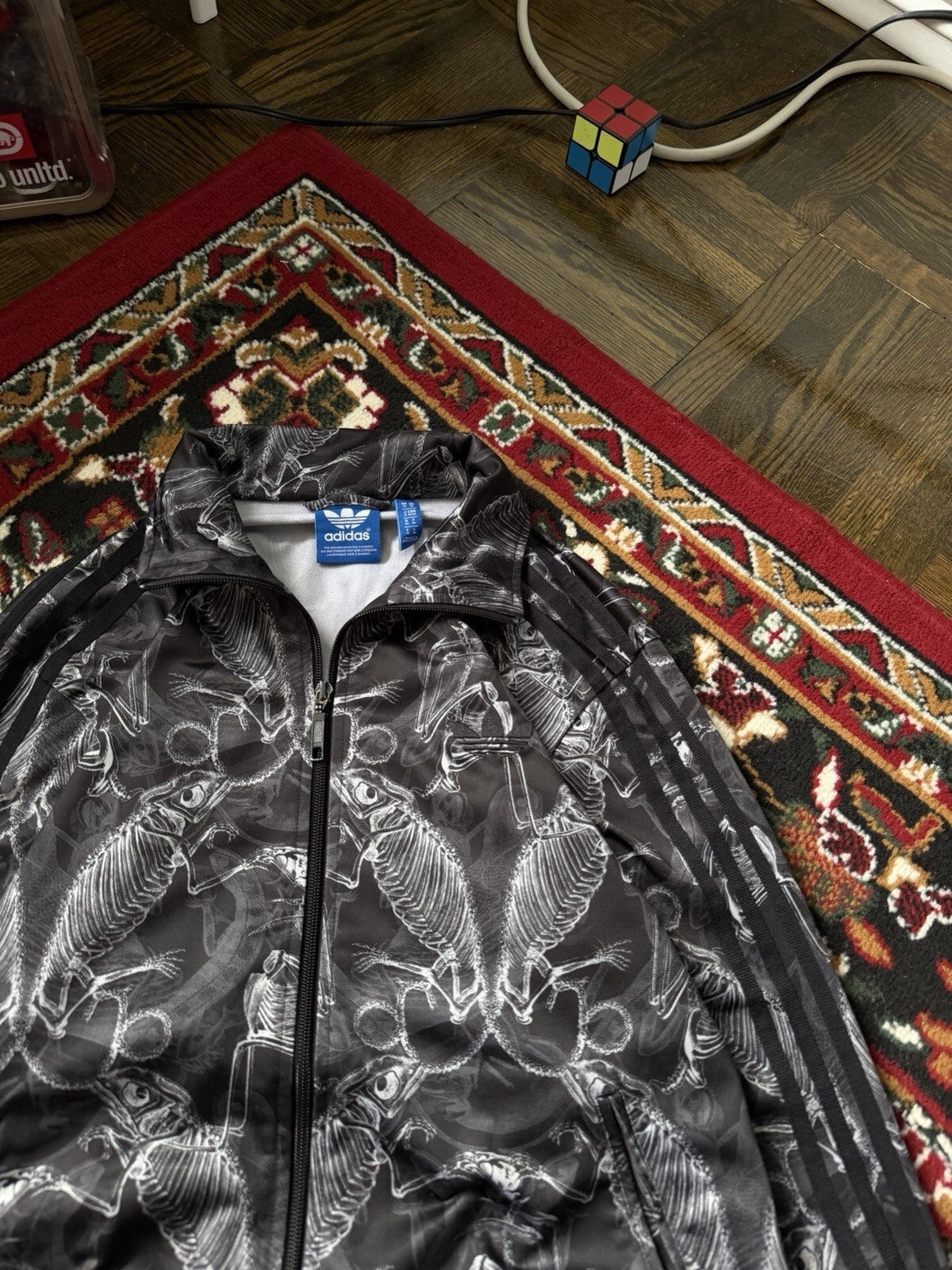 Adidas Originals x Carnovsky RGB Сhameleon X-ray Skeleton Track Jacket Size M