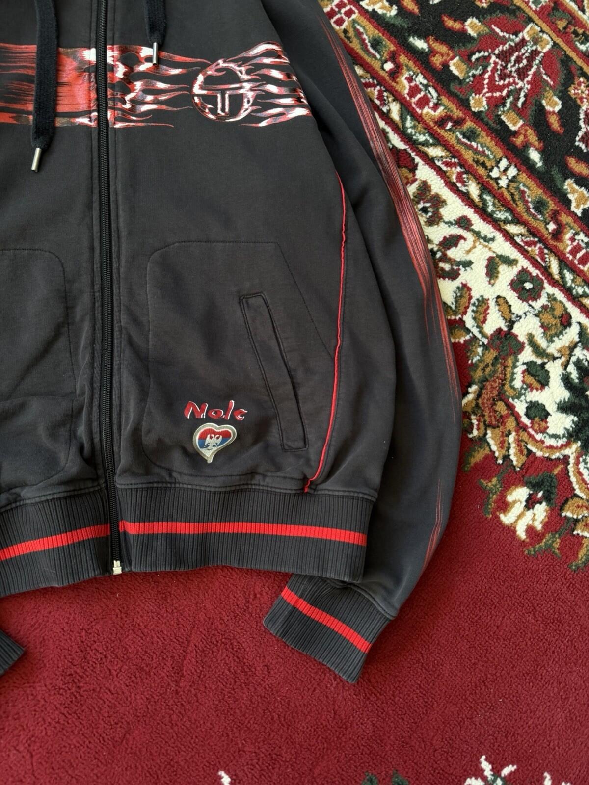 Sergio Tacchini Novak Djokovic Tennis Zip Up Track Jacket Nola Serbia Y2K Sweate