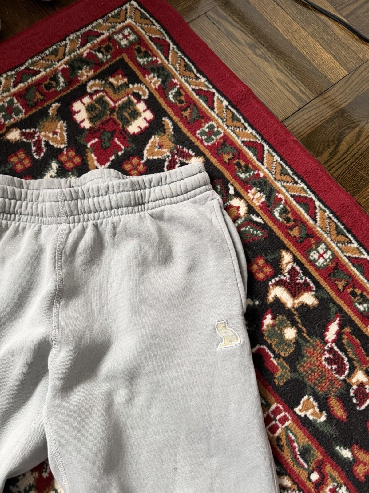 OVO October's Very Own Garment Dye Sweatpants Light Green Color Mens M Drake