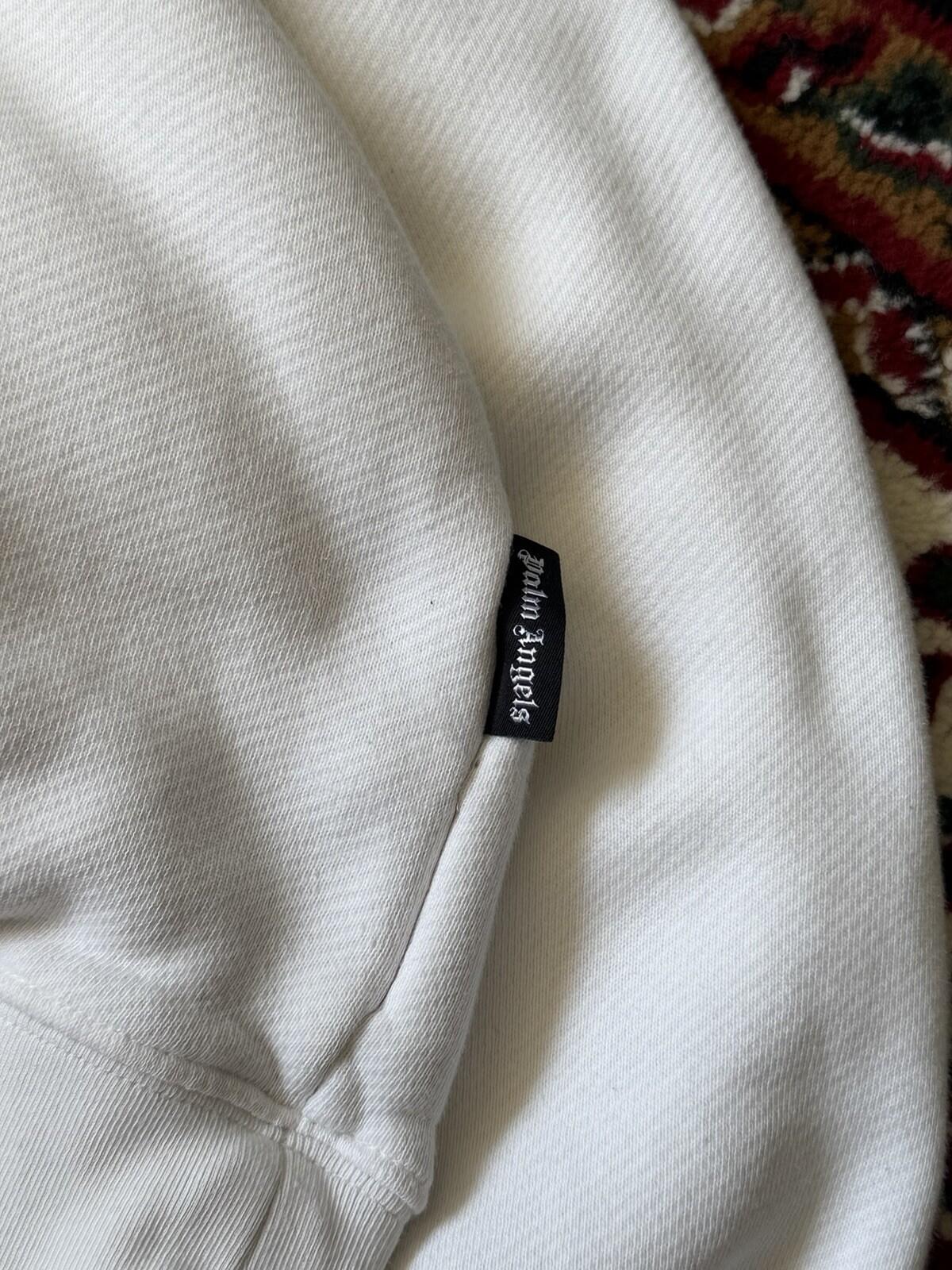 Palm Angels x Smiley Happy Collection Cream White Embroidered Oversized Hoodie S