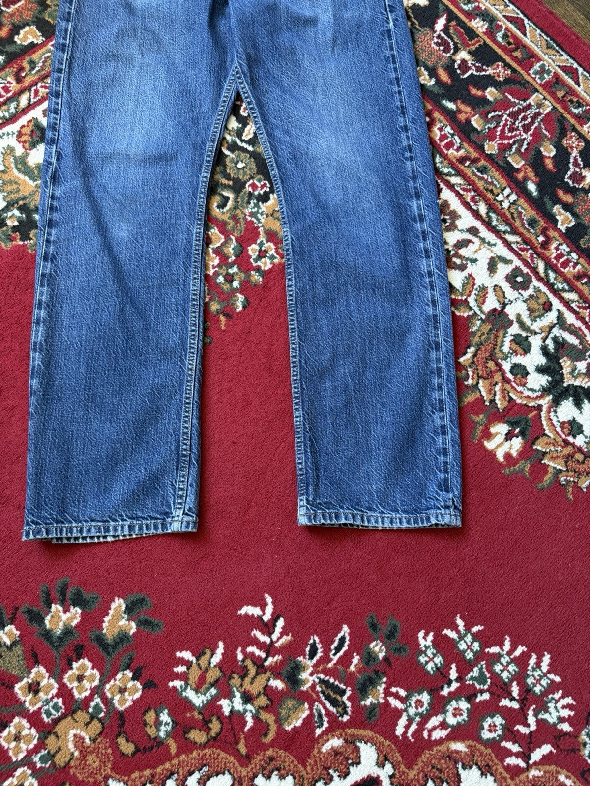 Vintage Y2K Volcom Mens Blue Wash Enowen Denim 5-Pocket Skate Grunge Jeans 34X32