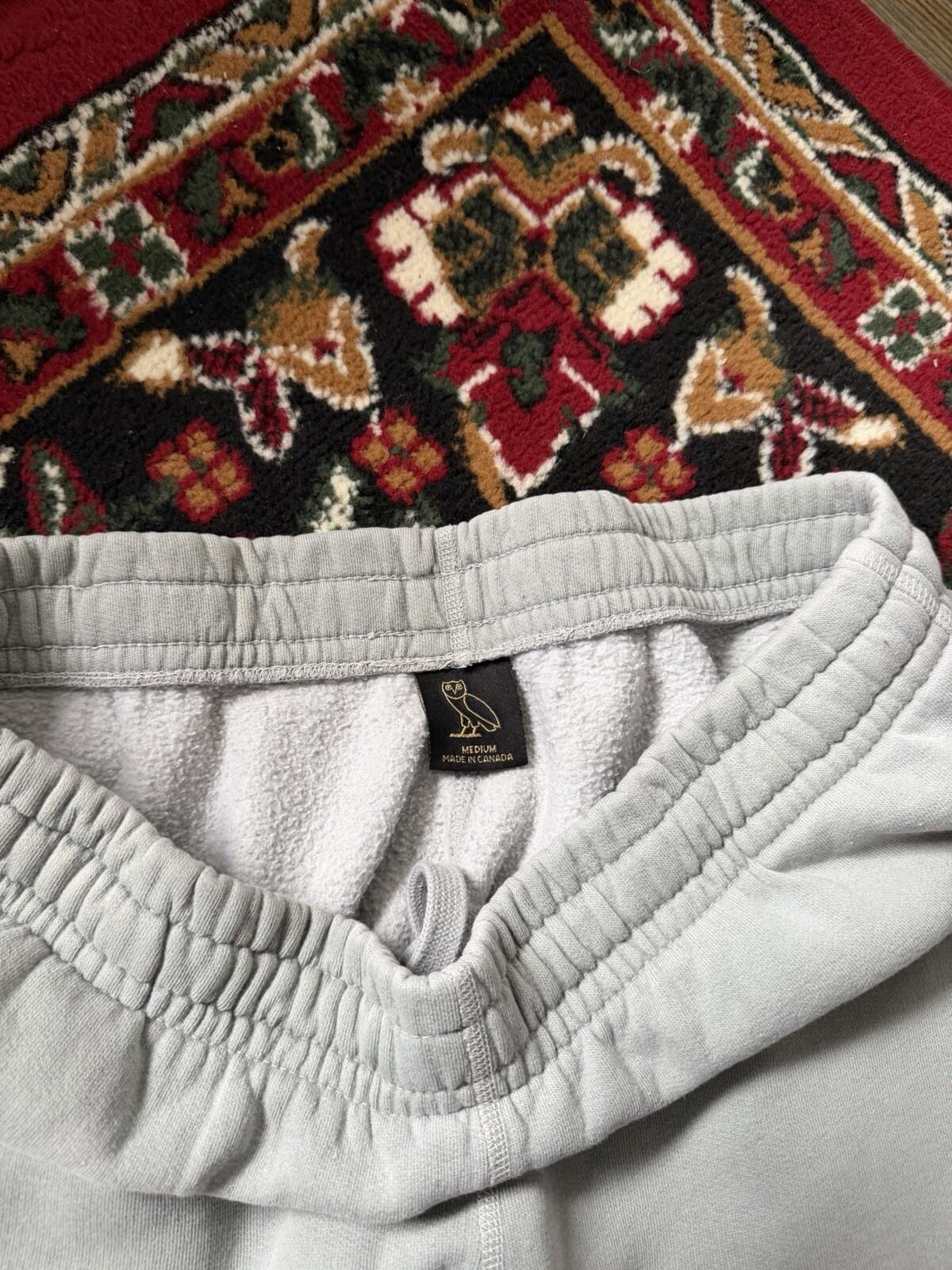 OVO October's Very Own Garment Dye Sweatpants Light Green Color Mens M Drake