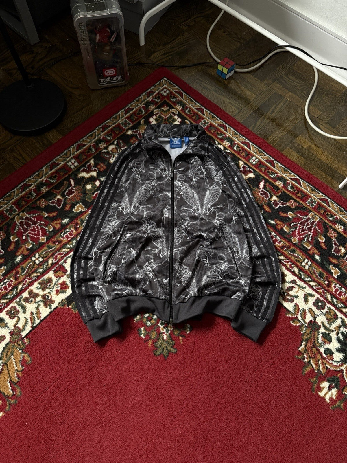 Adidas Originals x Carnovsky RGB Сhameleon X-ray Skeleton Track Jacket Size M