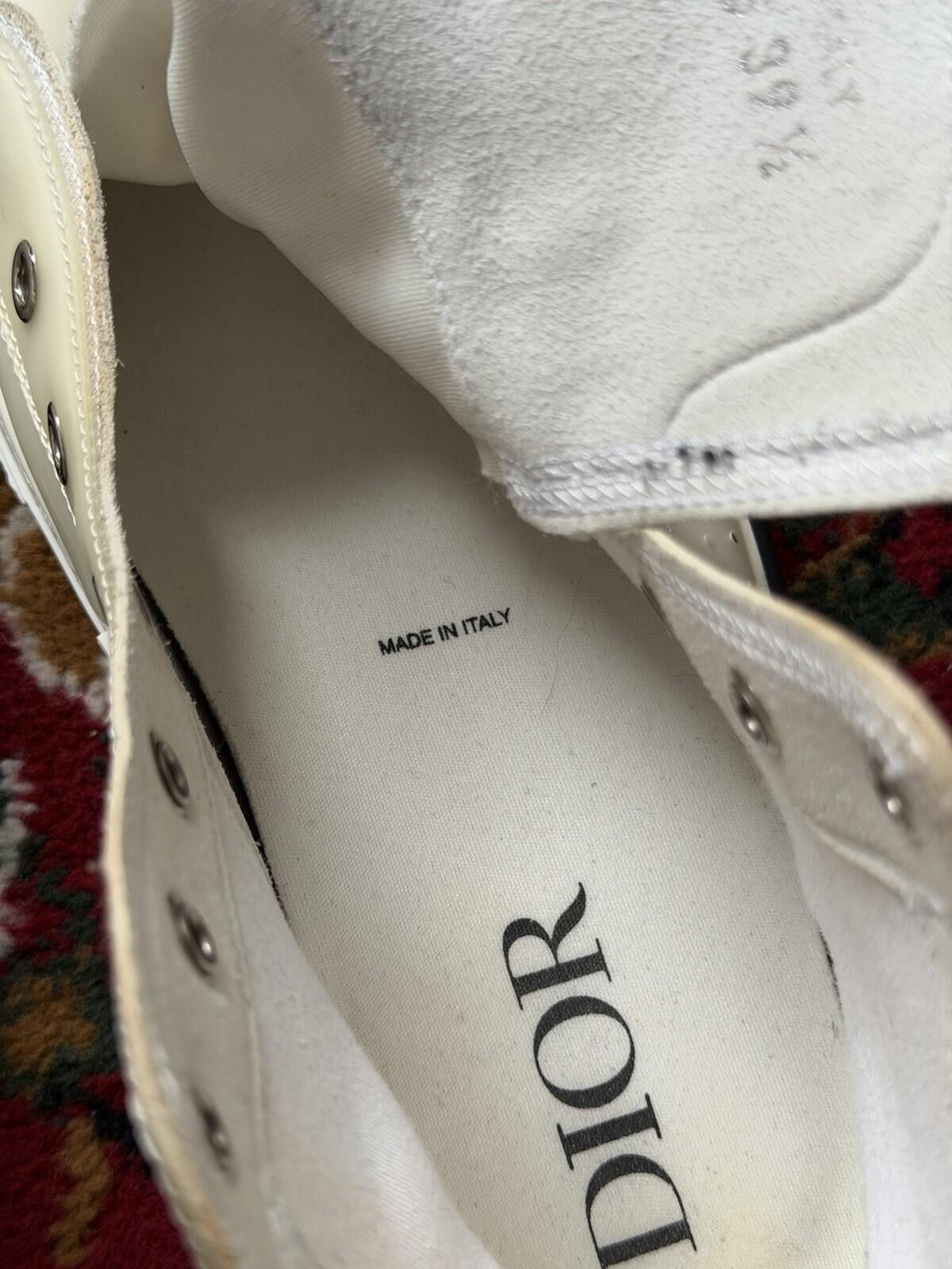 Dior B23 High Top Sneaker White Size 39 1/2