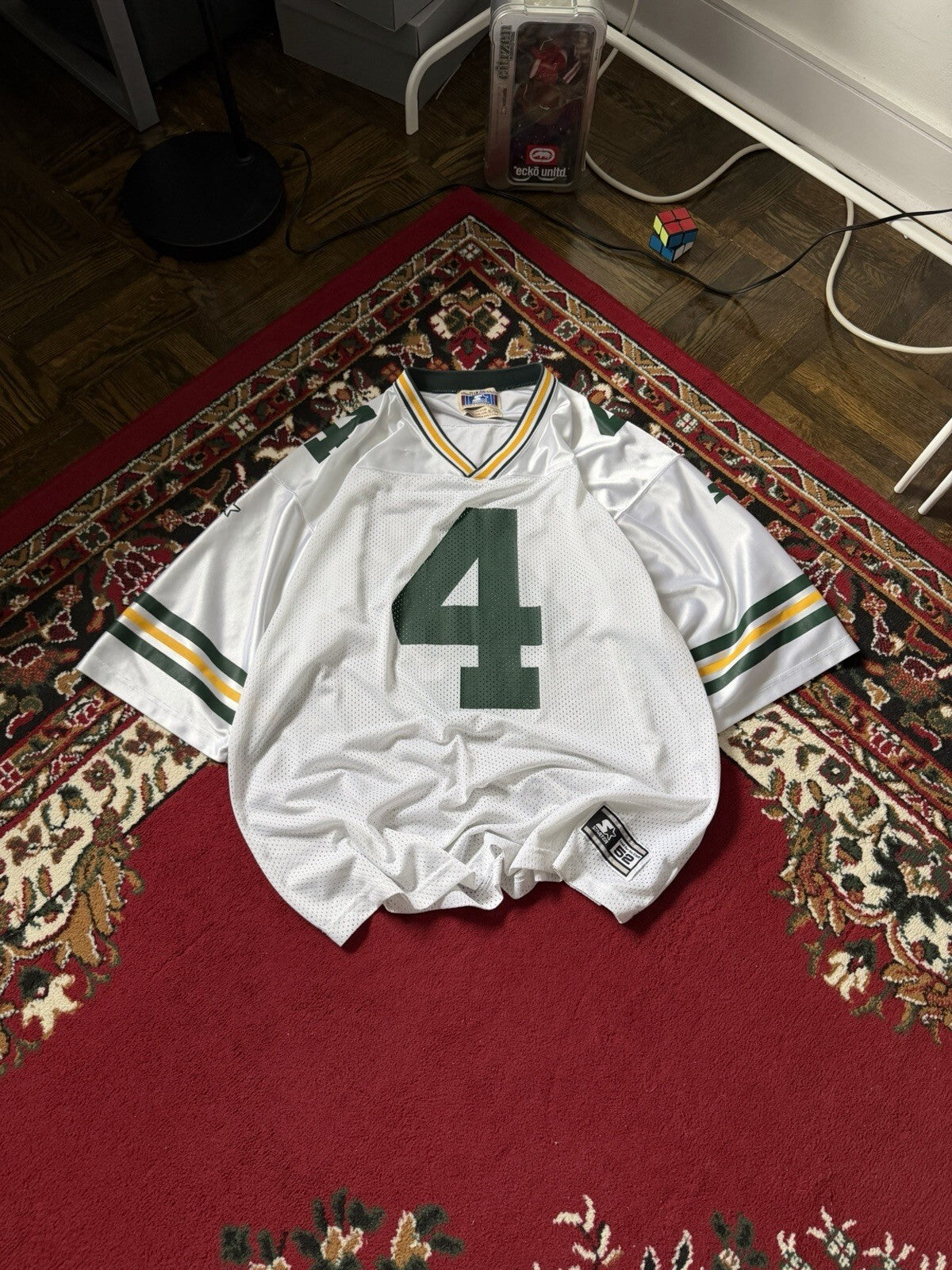 Green Bay Packers Brett Favre Vintage Starter NFL Jersey Size XL White