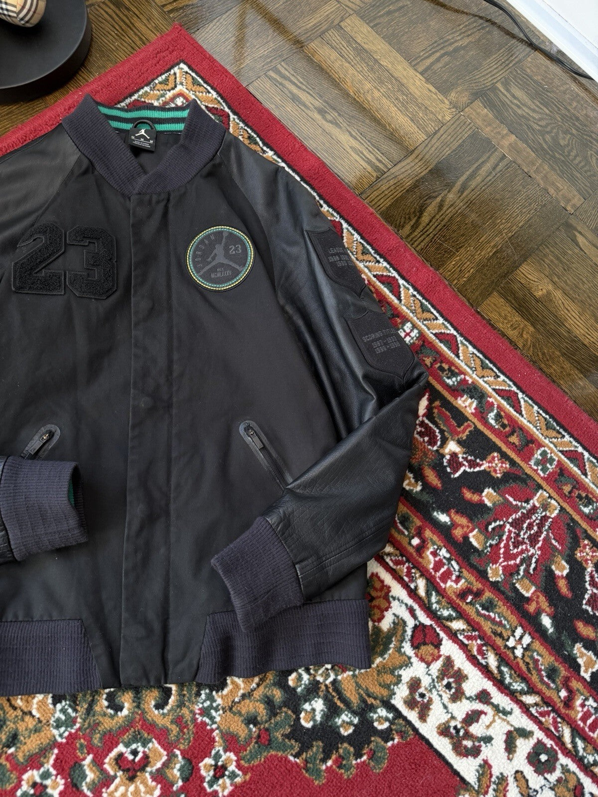 Nike Air Jordan 6 Retro Varsity Jacket Brazil World Cup Black Green SZ M