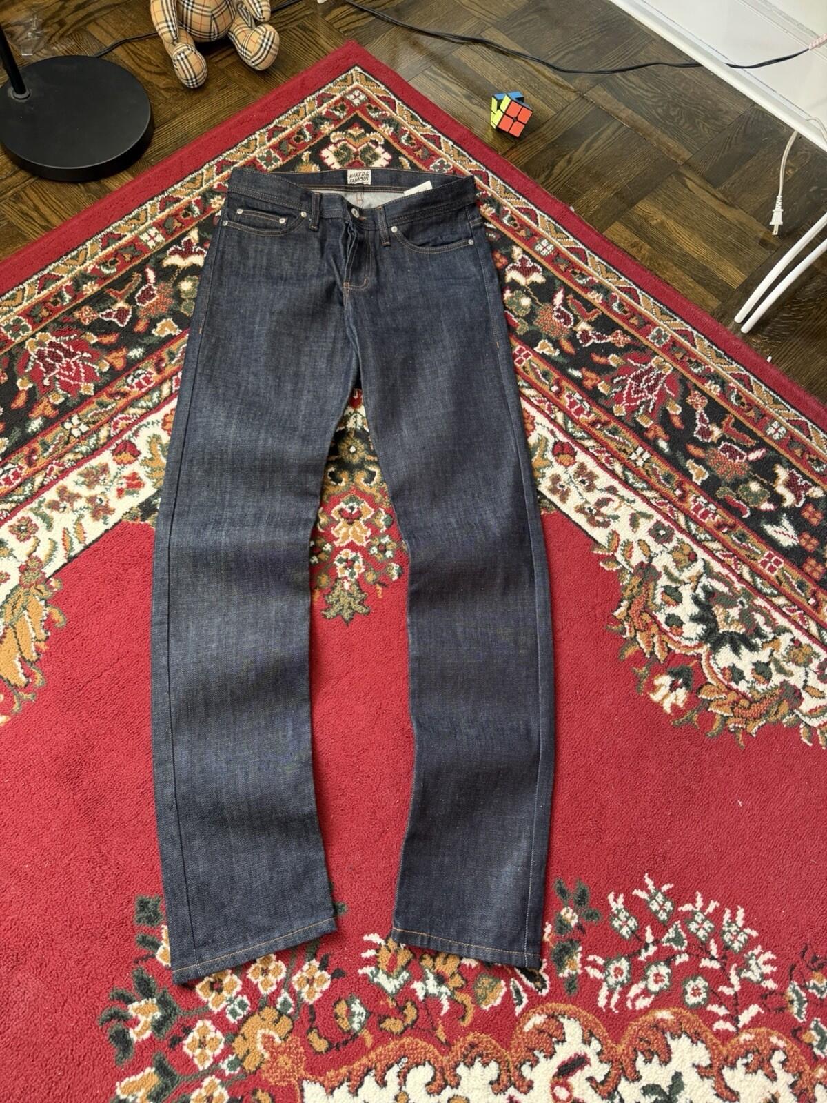 Naked & Famous Jeans Mens 31 Weird Guy Japanese Dark Indigo Organic Cotton