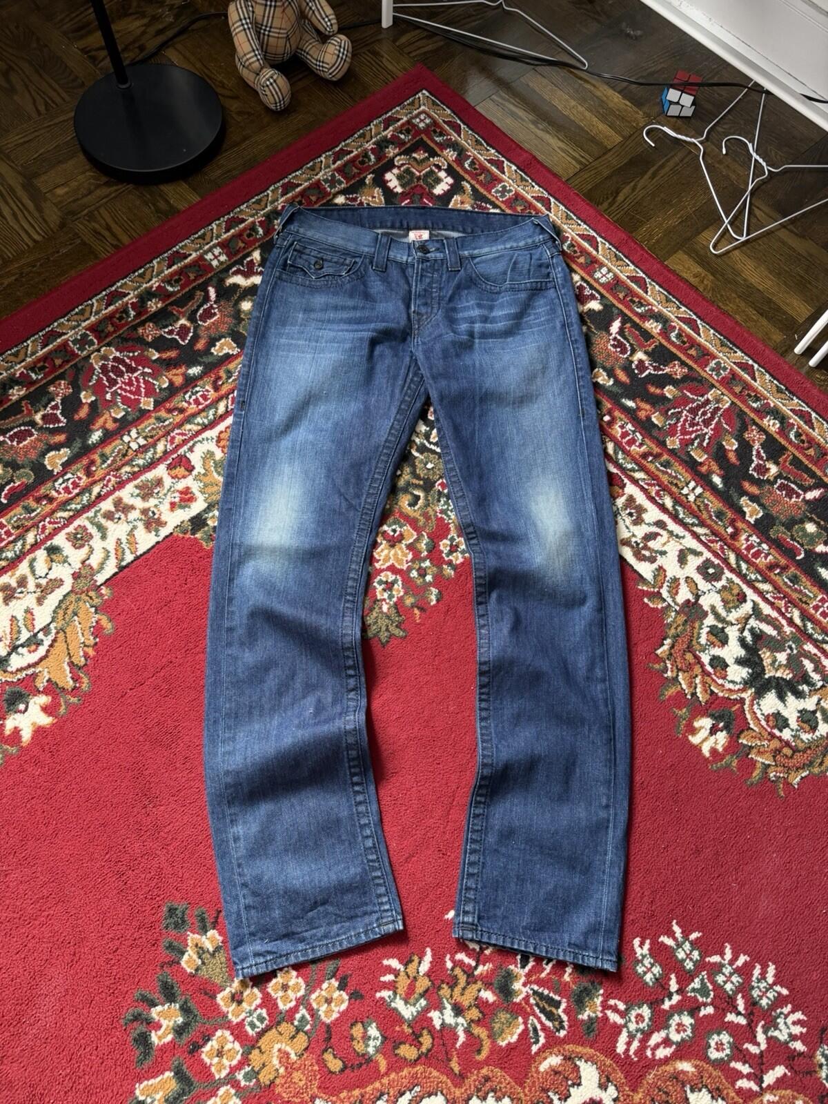 Y2K True Religion Studded Skinny Vintage Jeans Made In USA Size 32