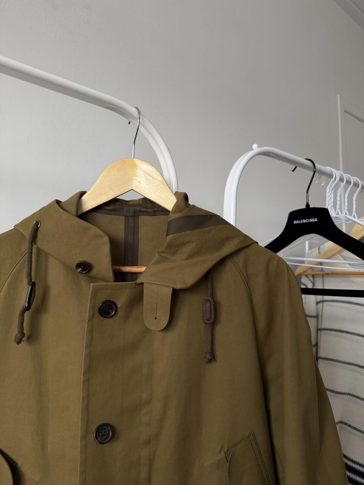 Comme des Garcons X Sealup Olive Membrane Parka / Raincoat Jacket Size M