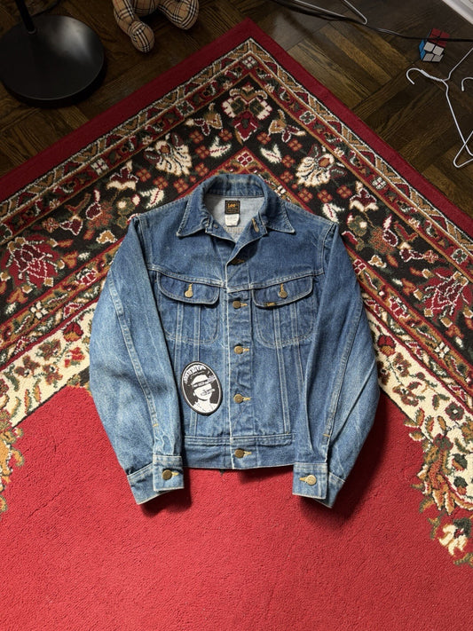 80s Lee Riders Vintage Denim Trucker Jacket Sex Pistols "god save the queen"