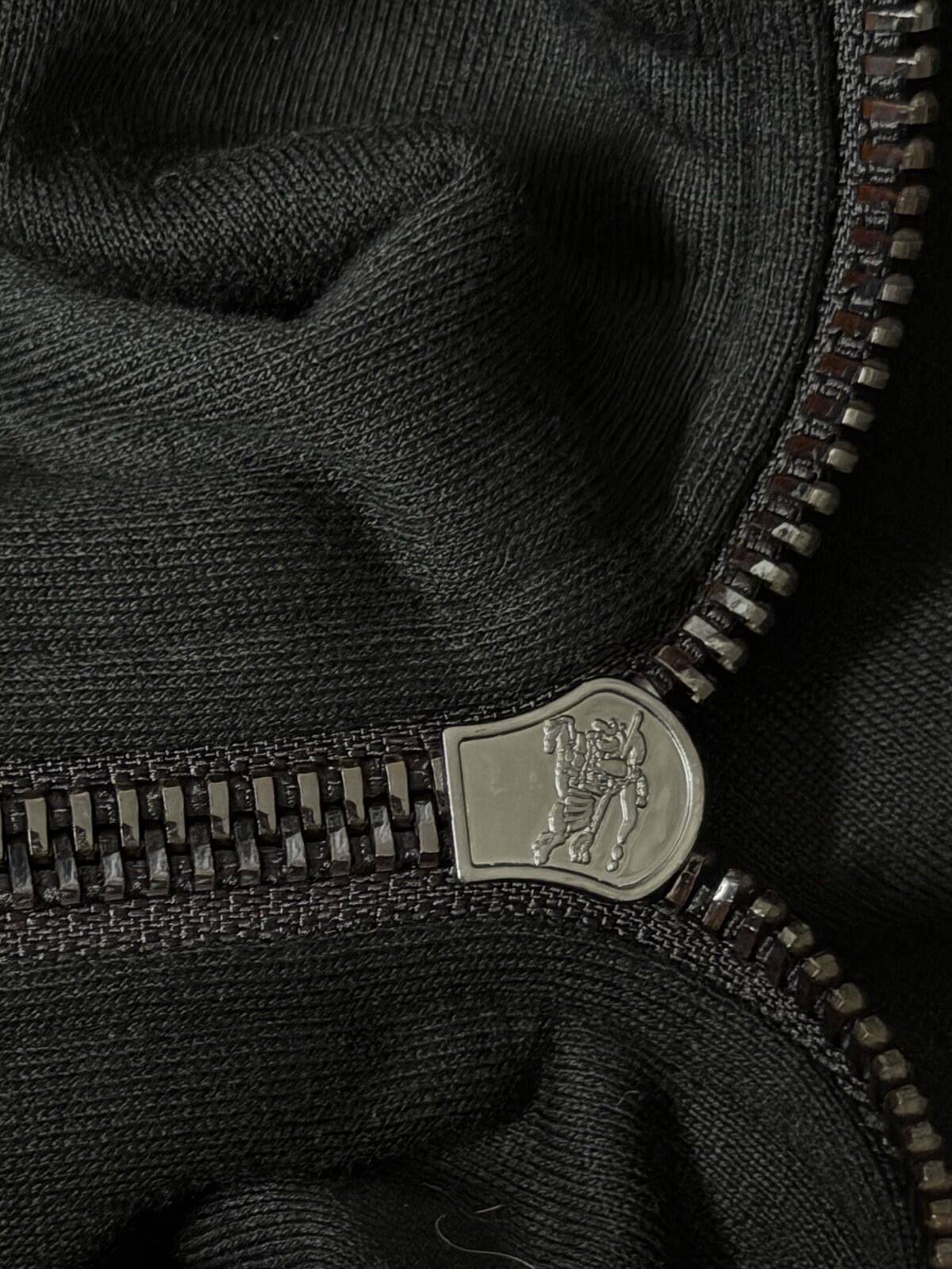 Burberry London Heart Black Full Zip Hoodie Cotton Logo Pockets Size M