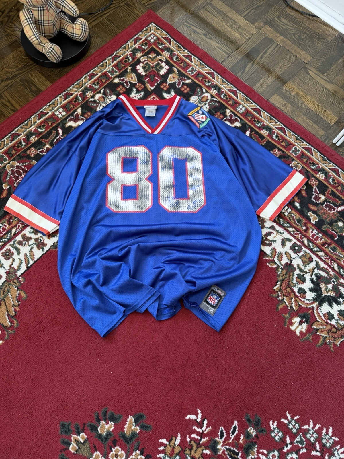 NFL Reebok Buffalo Bills Eric Moulds #80  Authentic Team Replica Jersey Men's L