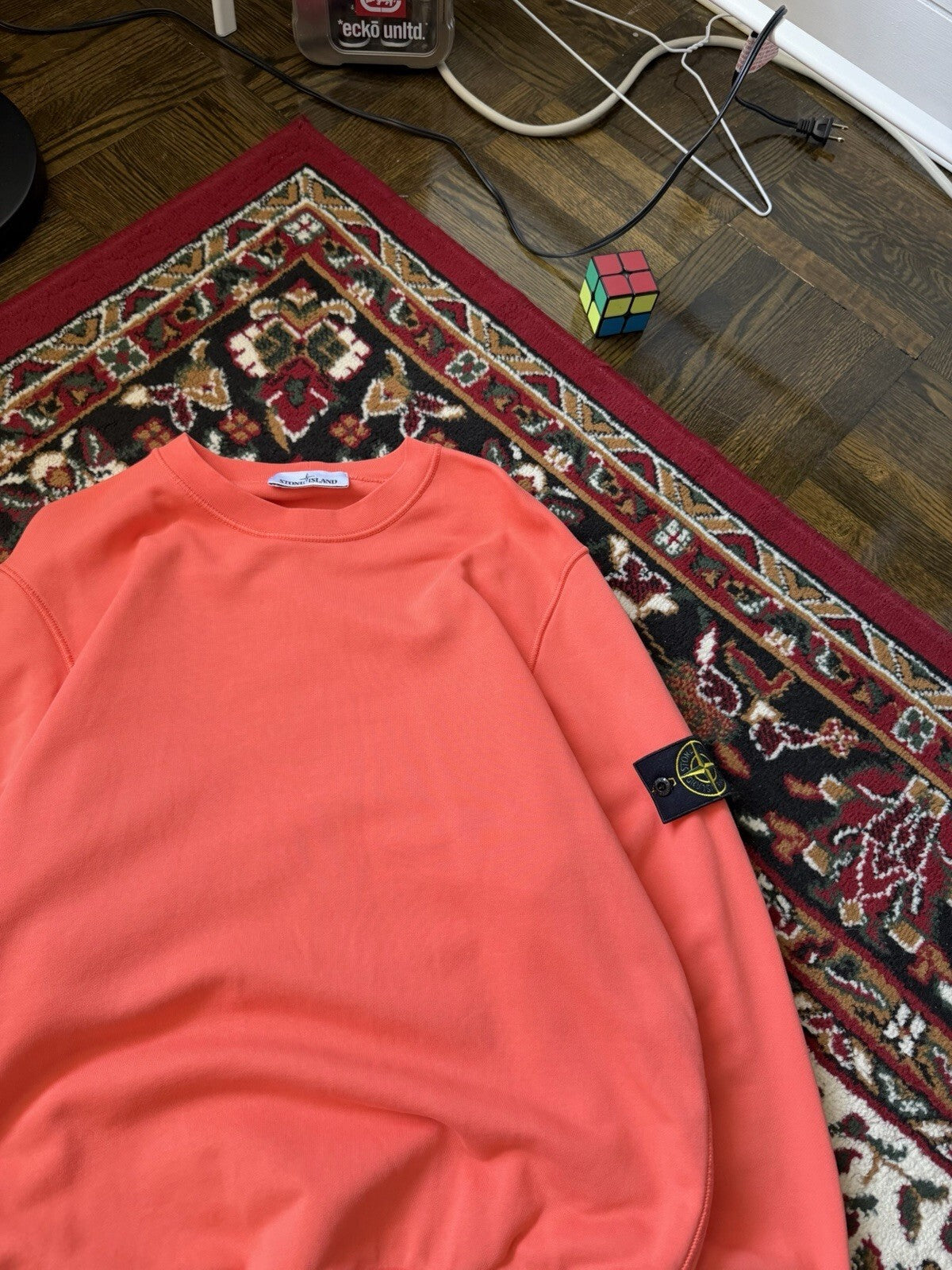 Stone Island Khaki Green Crewneck Sweatshirt Size M Genuine No Patch