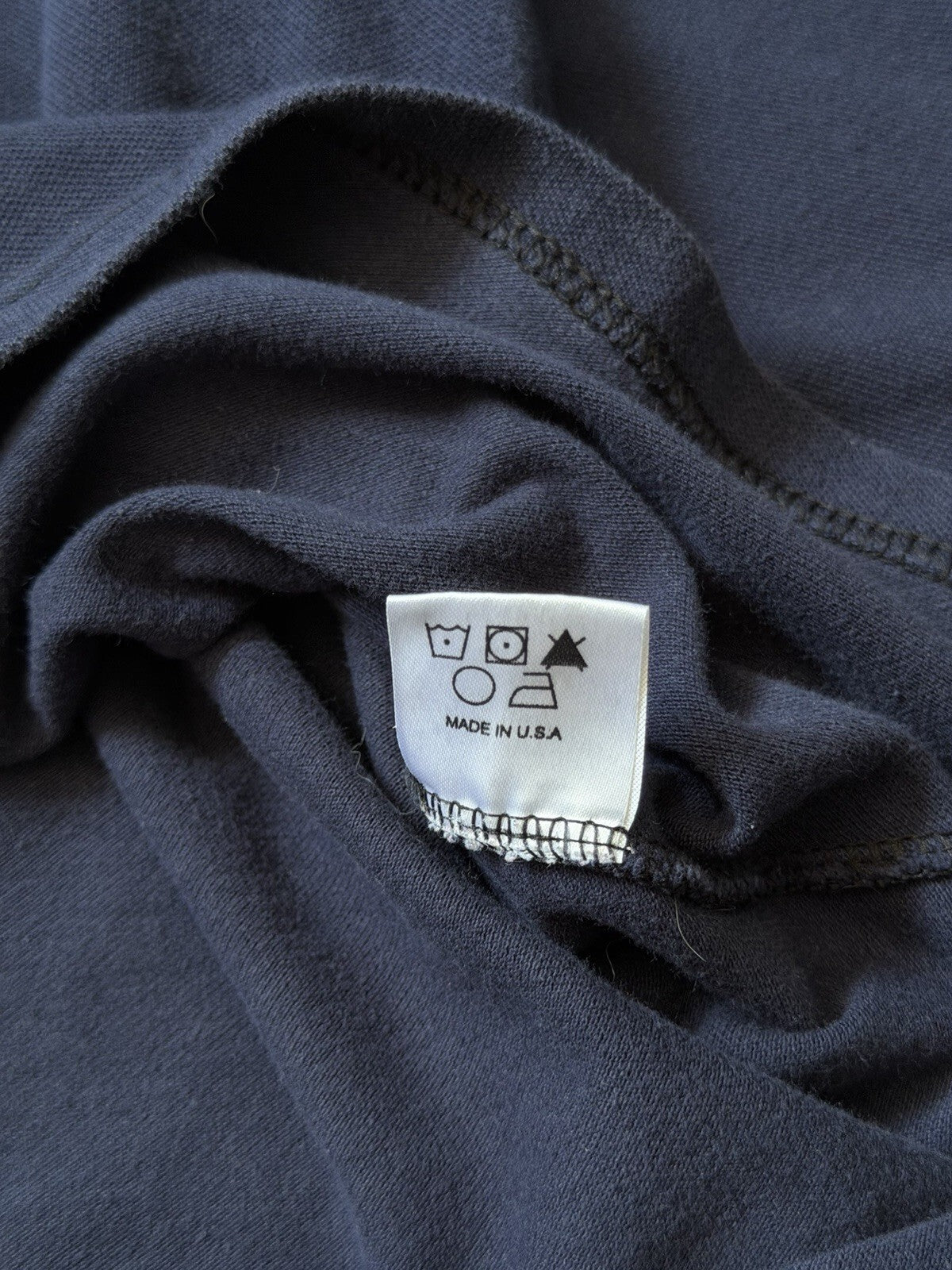Vintage Polo Ralph Lauren Men Big Pony #3 Rugby Polo Long Sleeve Navy (Sz L) USA