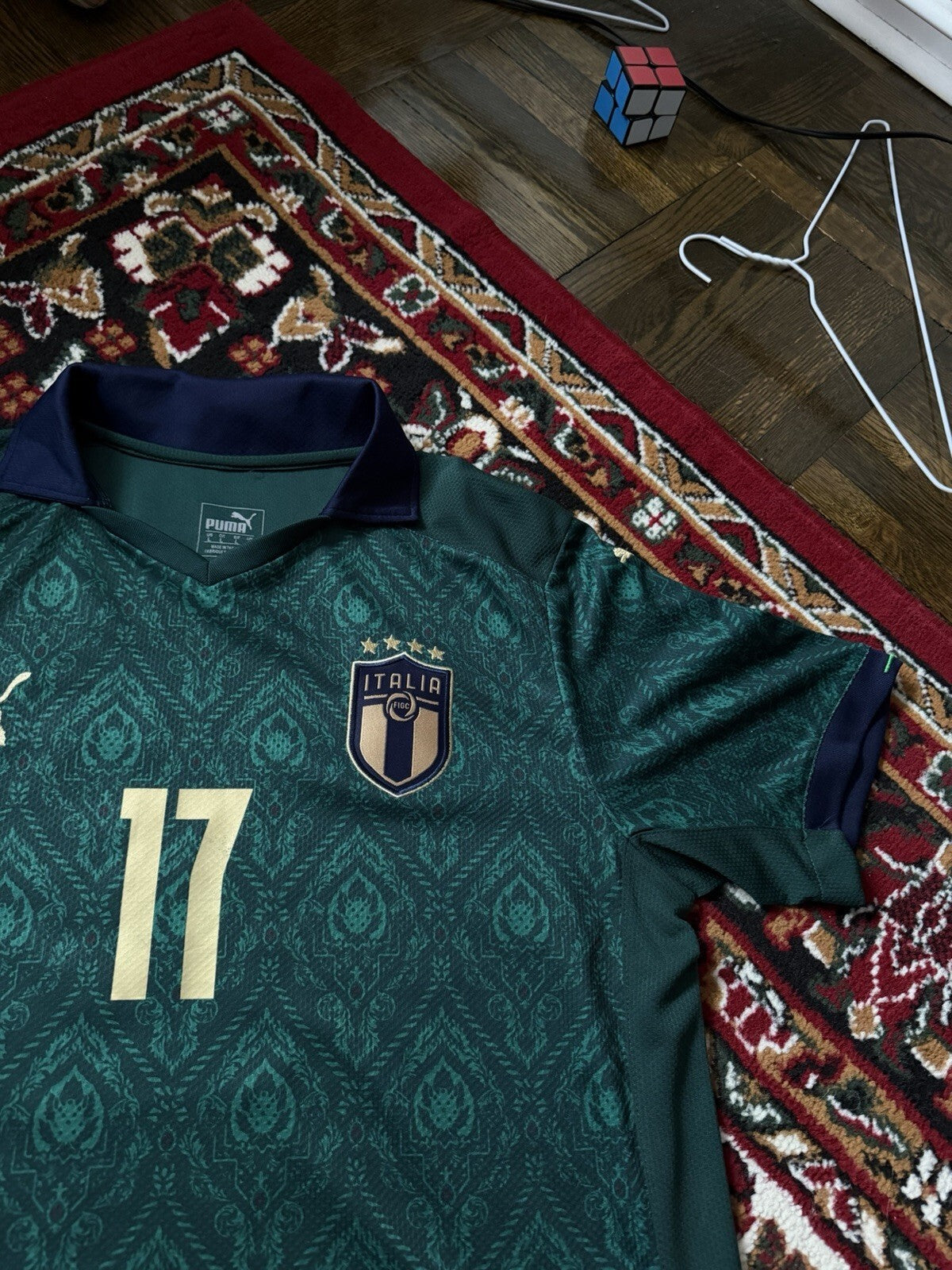 2019-20 Puma Italy Football T-Shirt Ciro Immobile #17 Size L