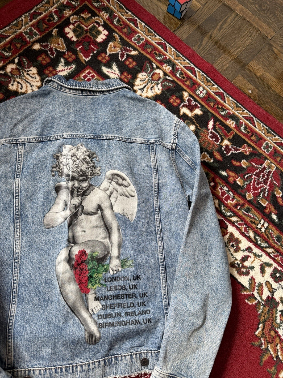 Limited Release H&M Young Thug 2018 Eurpoean Tour Cherub Denim Jacket Medium