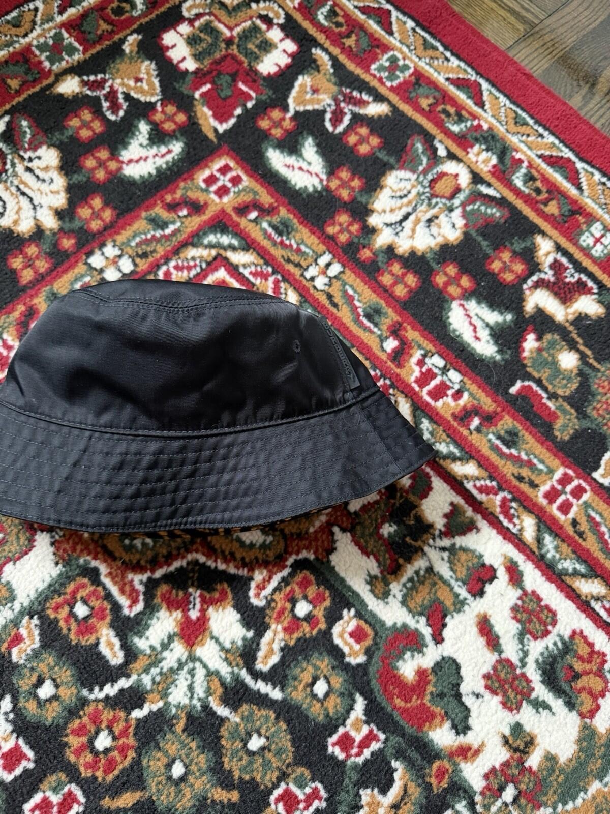 Burberry Leopard Pattern Bucket Hat Brown Black Polyamide