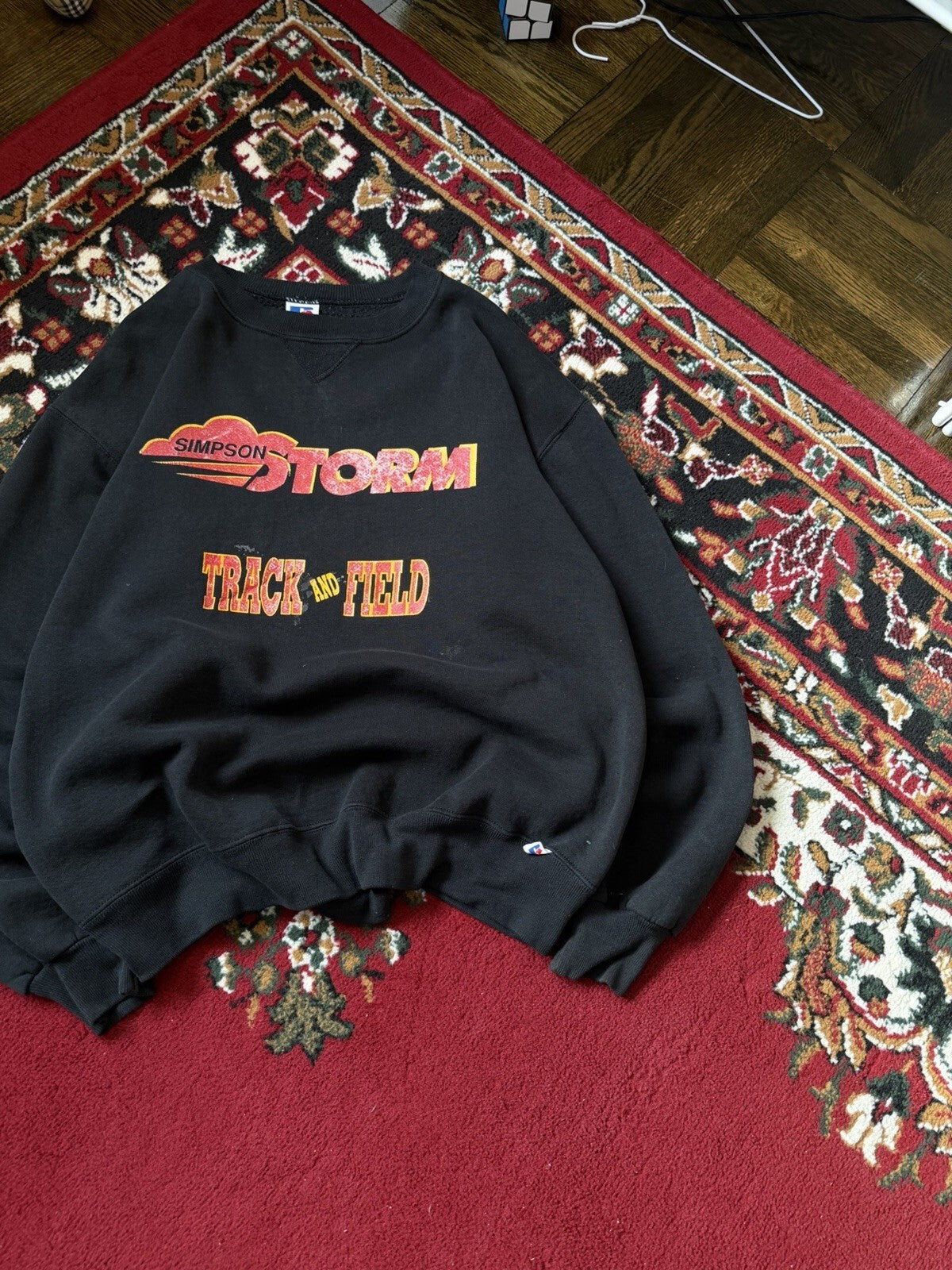 VTG Russell Athletic 90s Simpson Storm Football Sweatshirt Crewneck Pullover