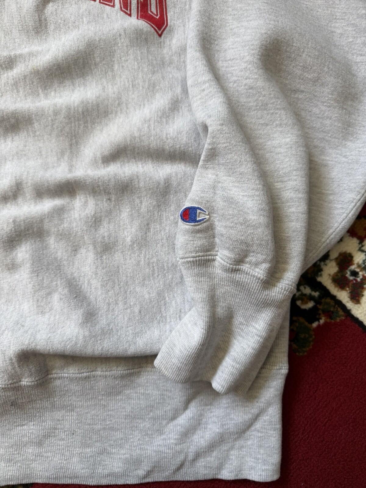 Vintage Champion Reverse Weave U of Maryland Crewneck Sweatshirt XL 90s