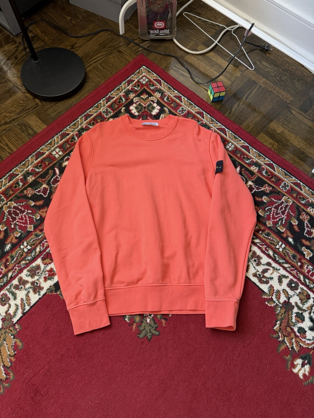 Stone Island Khaki Green Crewneck Sweatshirt Size M Genuine No Patch