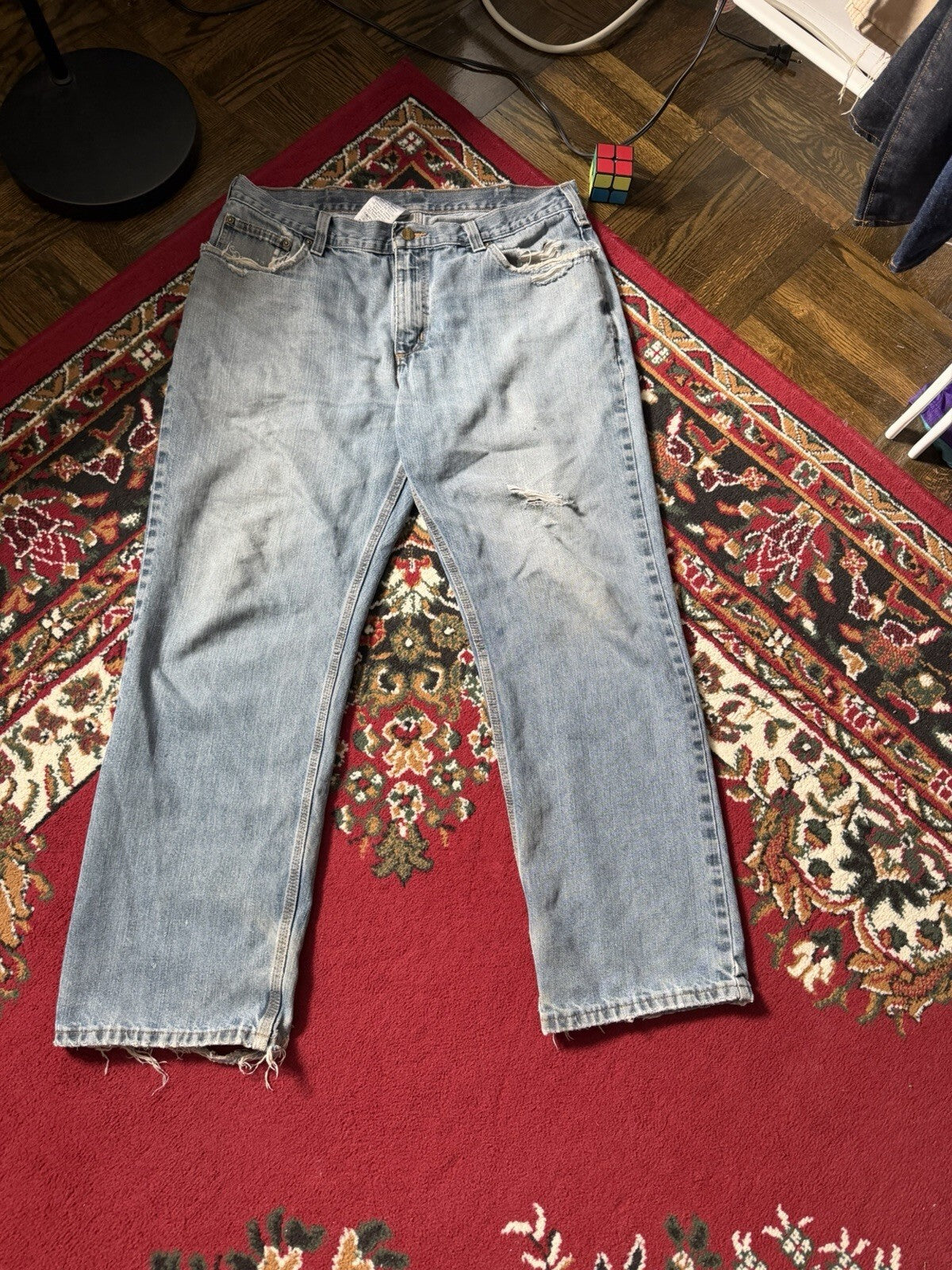Carhartt Relaxed Fit Vintage Distressed Jeans Size 36x30 Y2K