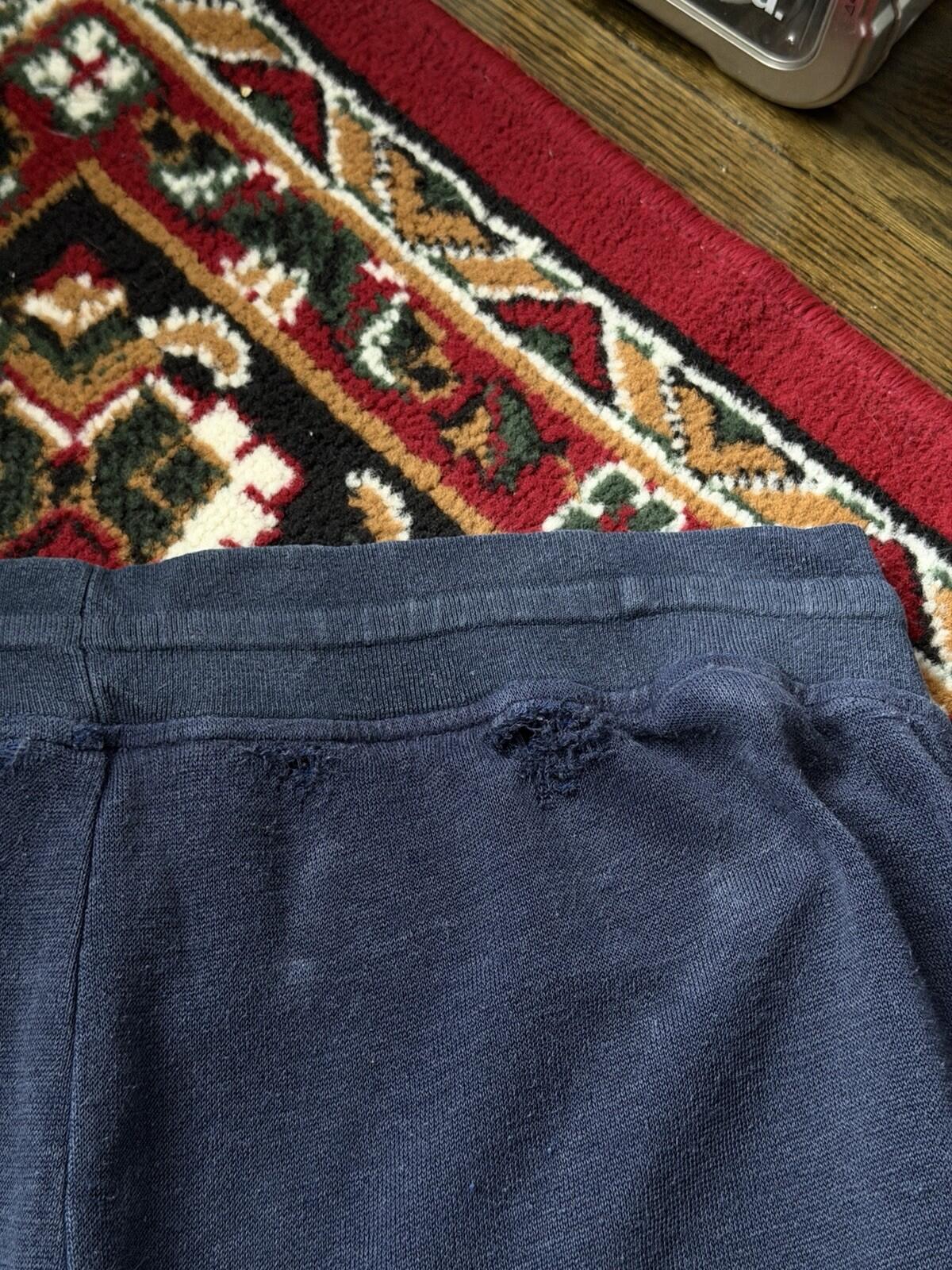 Loro Piana Tapered Linen Joggers Sweatpants Pants Blue Sz XL