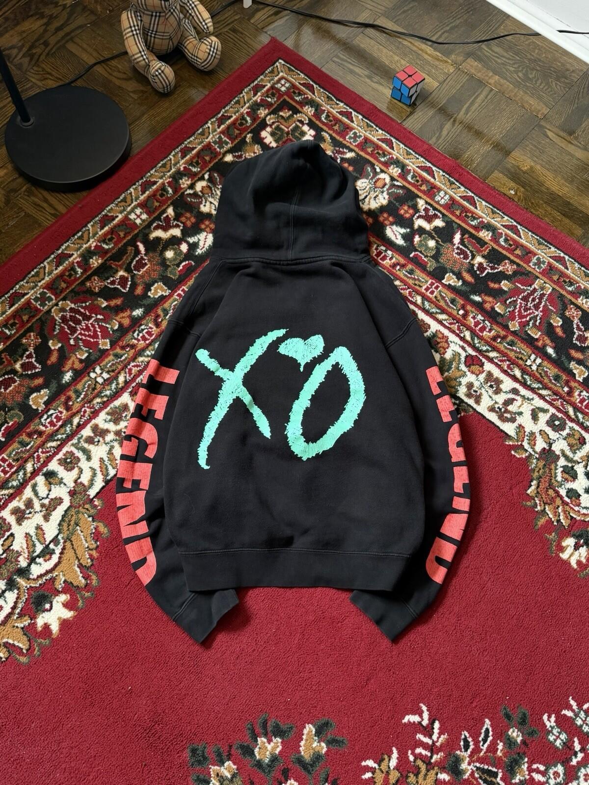 XO The Weeknd Legend Pullover Hoodie Black Unisex M Y2K