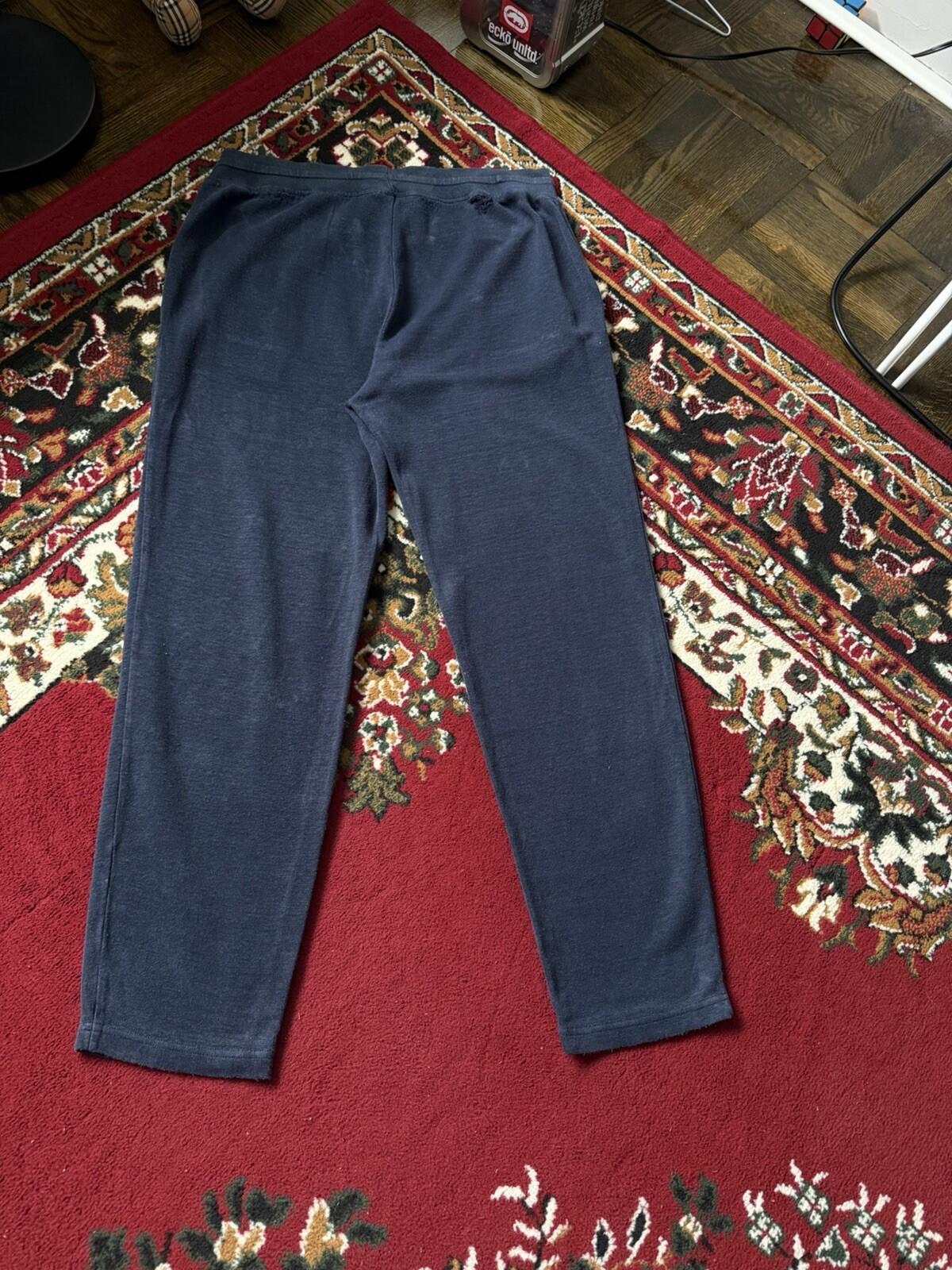 Loro Piana Tapered Linen Joggers Sweatpants Pants Blue Sz XL