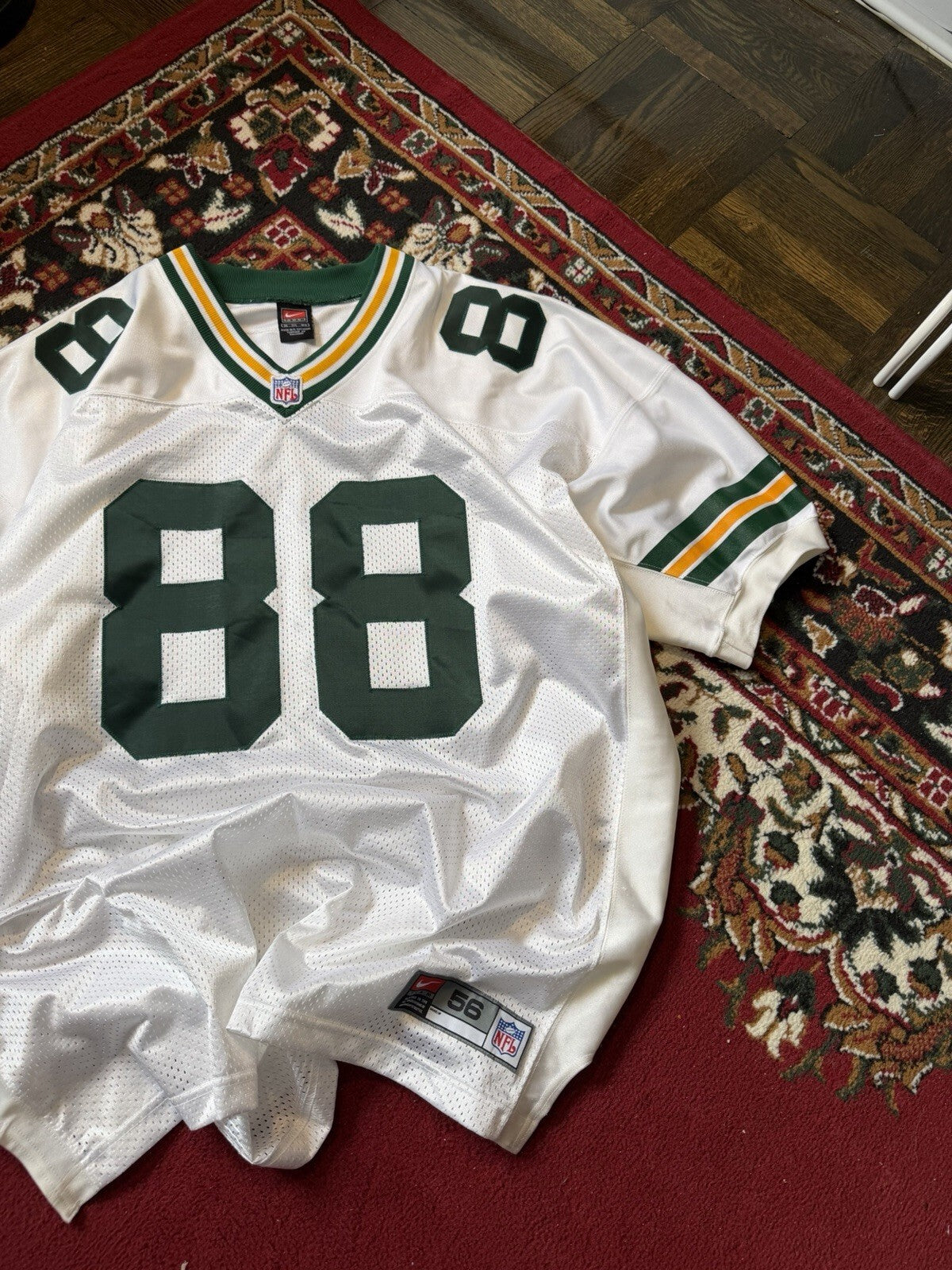 Bubba Franks #88 Green Bay Packers Jersey White Men’s 3XL(56)