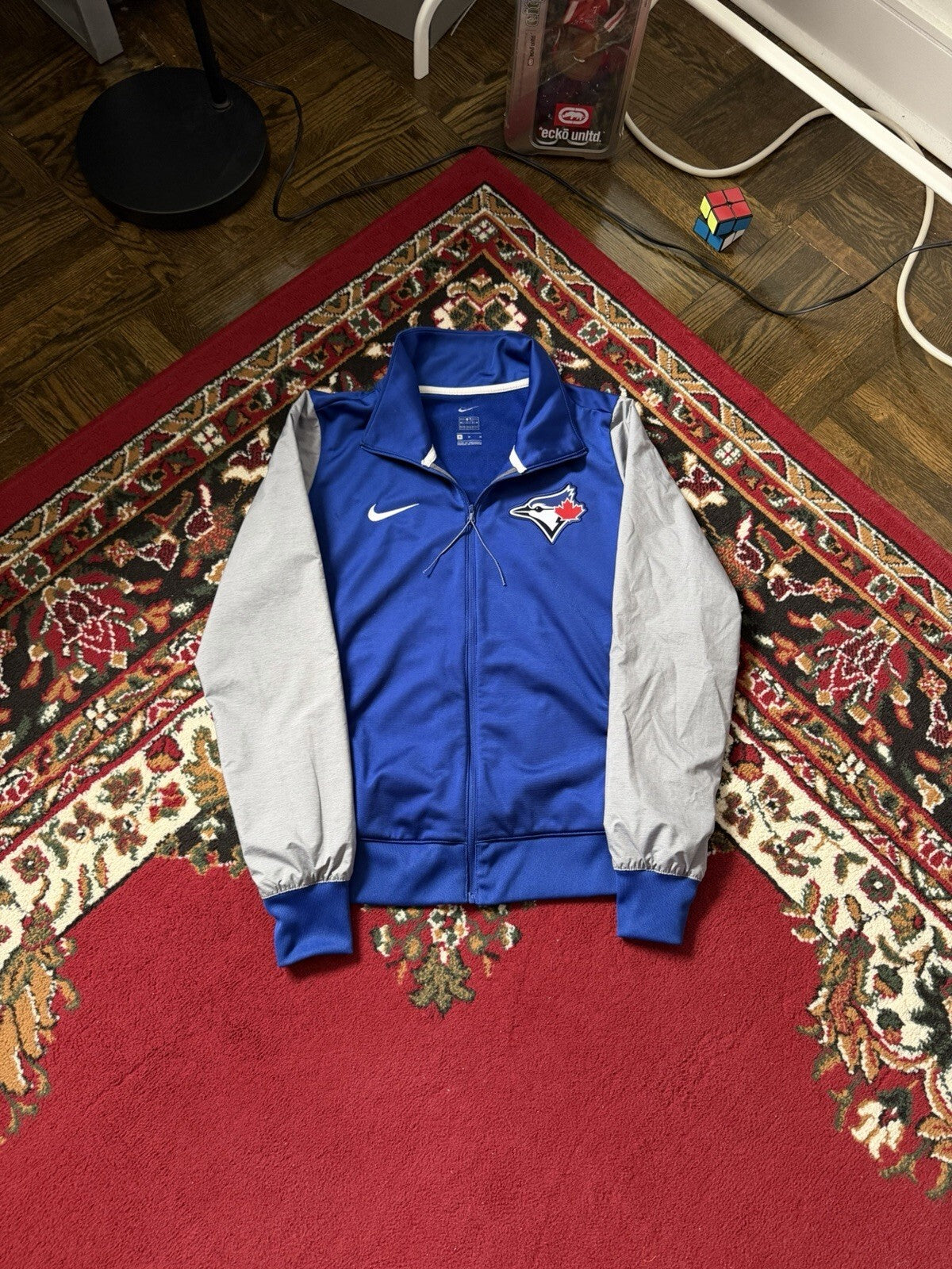 Nike x Toronto Blue Jays Track Jacket Women’s M Blue Gray MLB Full Zip