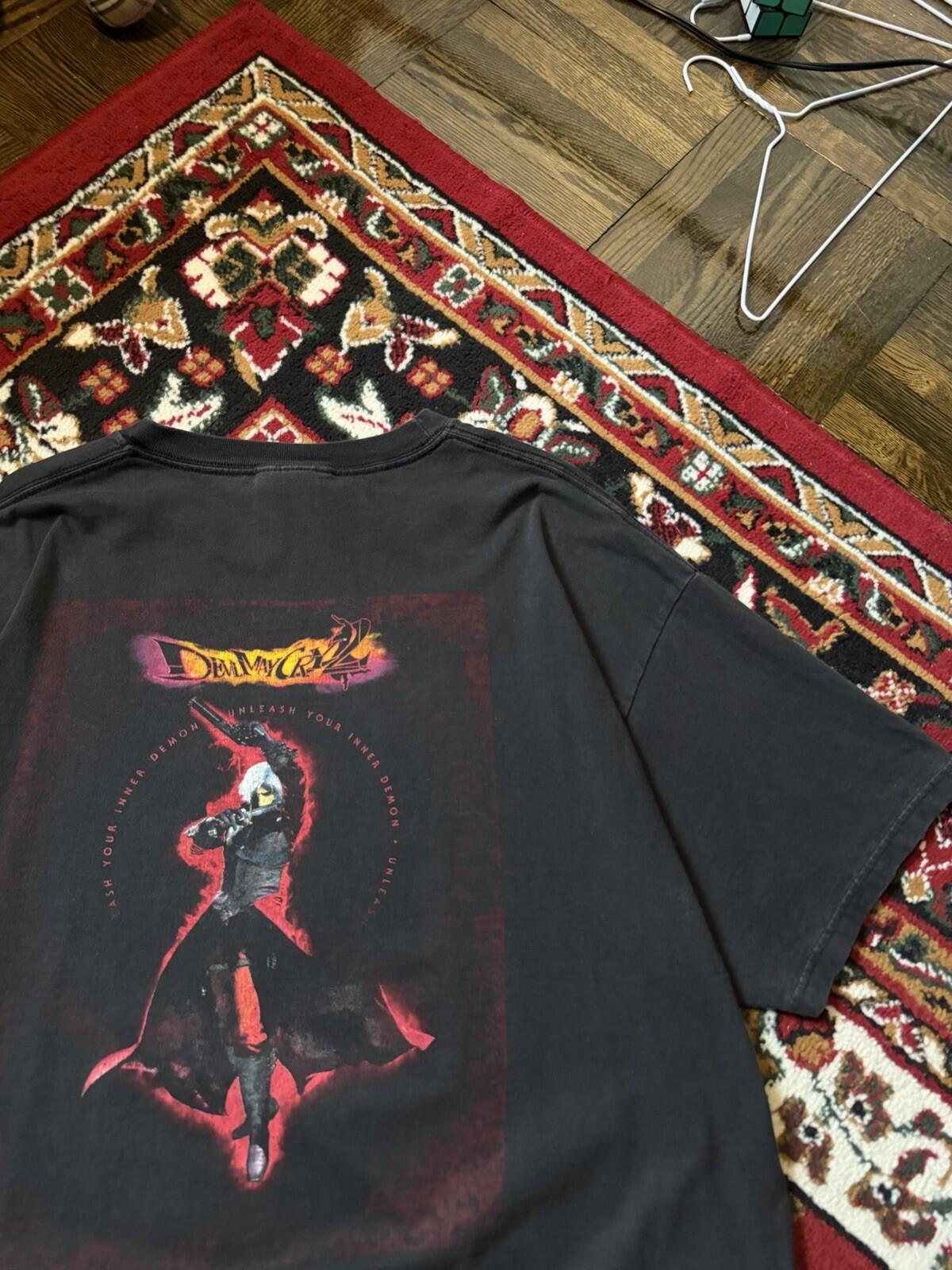 Devil May Cry 2 Shirt Men’s XL Black Capcom Gamer Vintage Promo 00s Video Games
