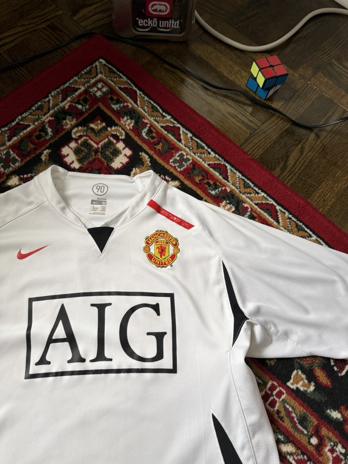 2007/2008 Manchester United Training Jersey Shirt Kit Nike Jersey T90 — Size L