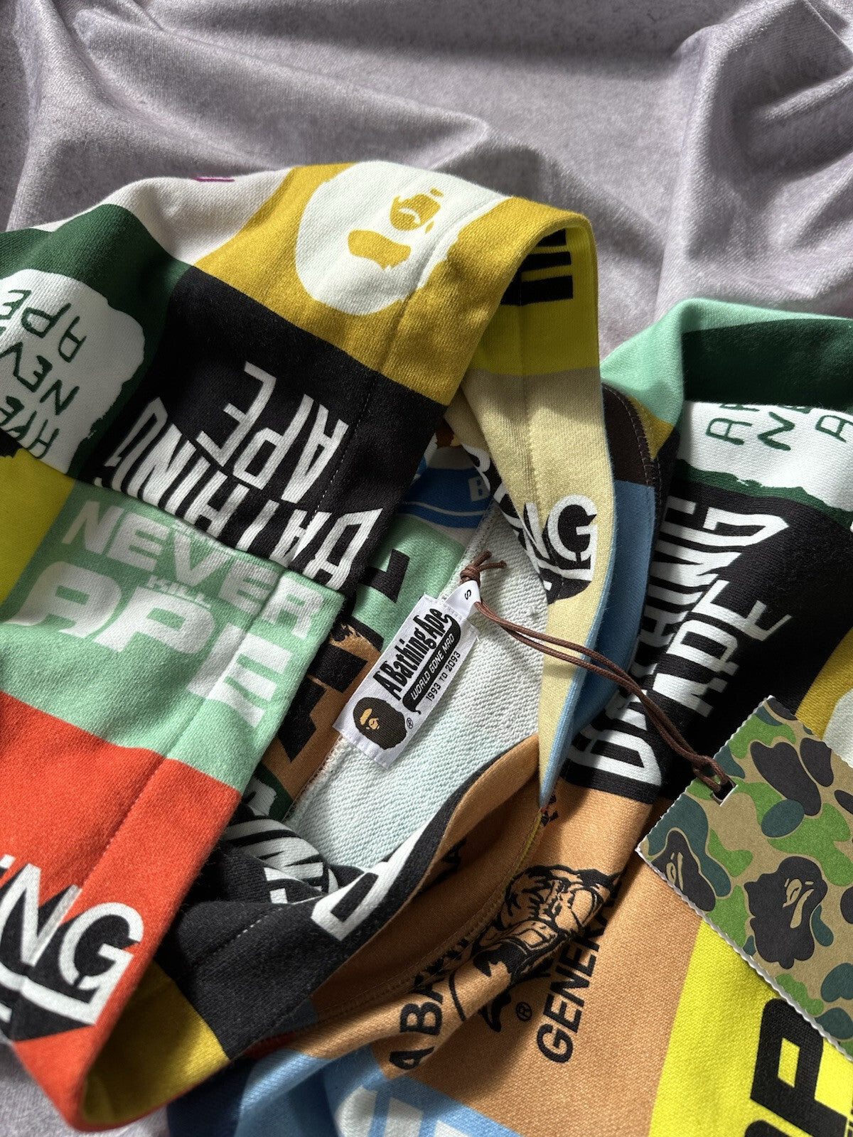 A Bathing Ape Classic Logo Loose Fit Pullover Hoodie