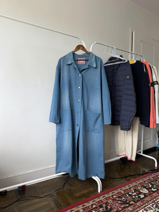 Acne Studios Bla Konst SS18 Brandou Sun B  Denim Coat Jean Jacket Size 36