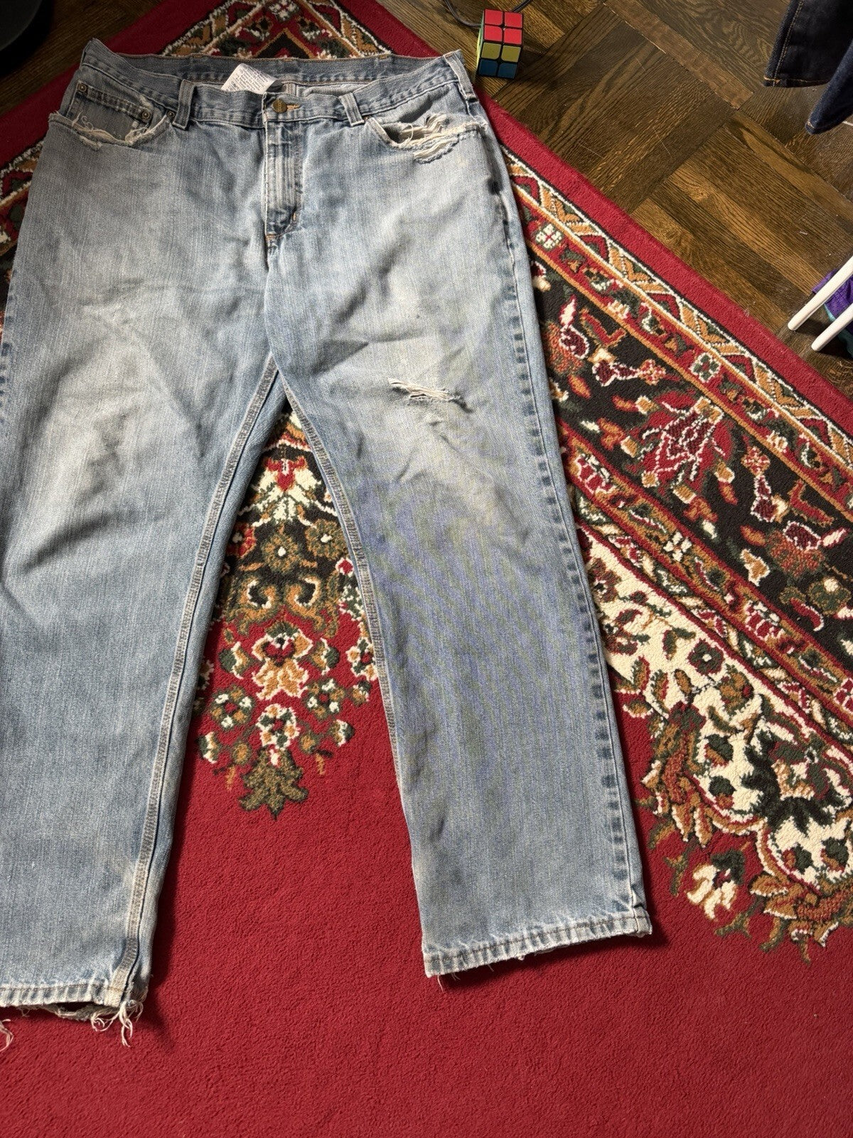 Carhartt Relaxed Fit Vintage Distressed Jeans Size 36x30 Y2K