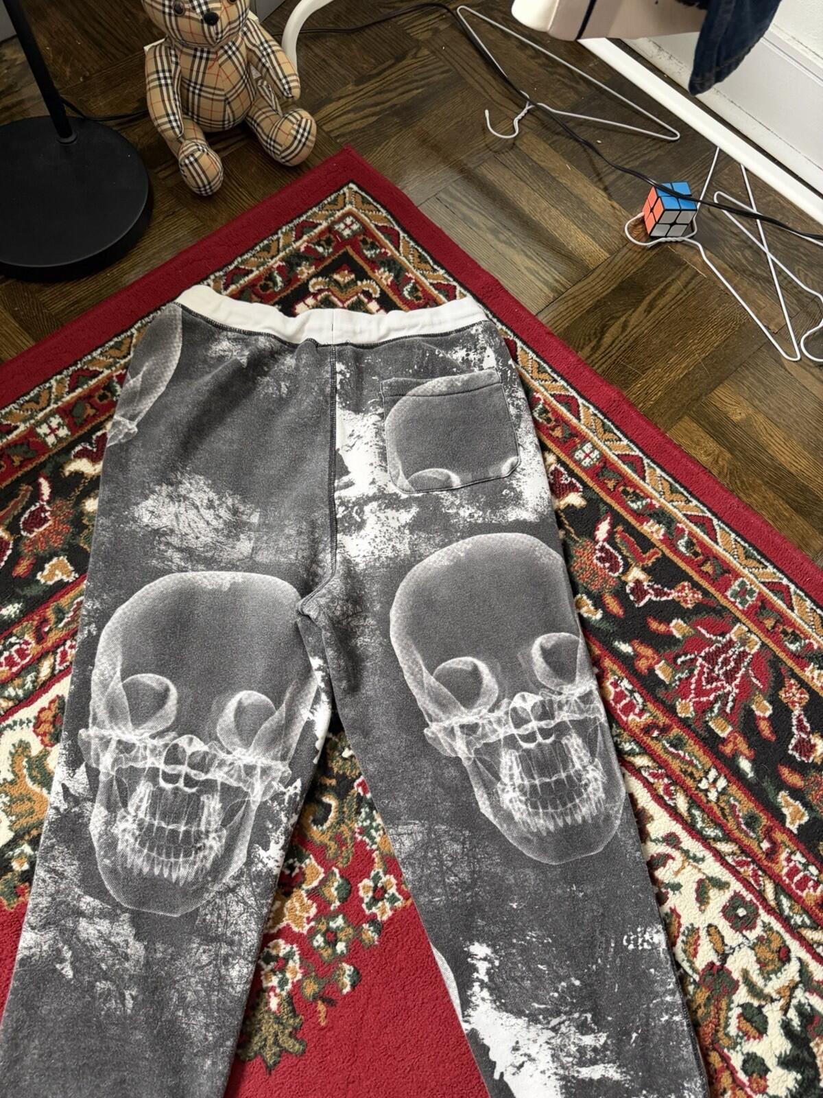 ASAP Worldwide X Russell Athletic Sweatpants White/Black Men’s Size Medium