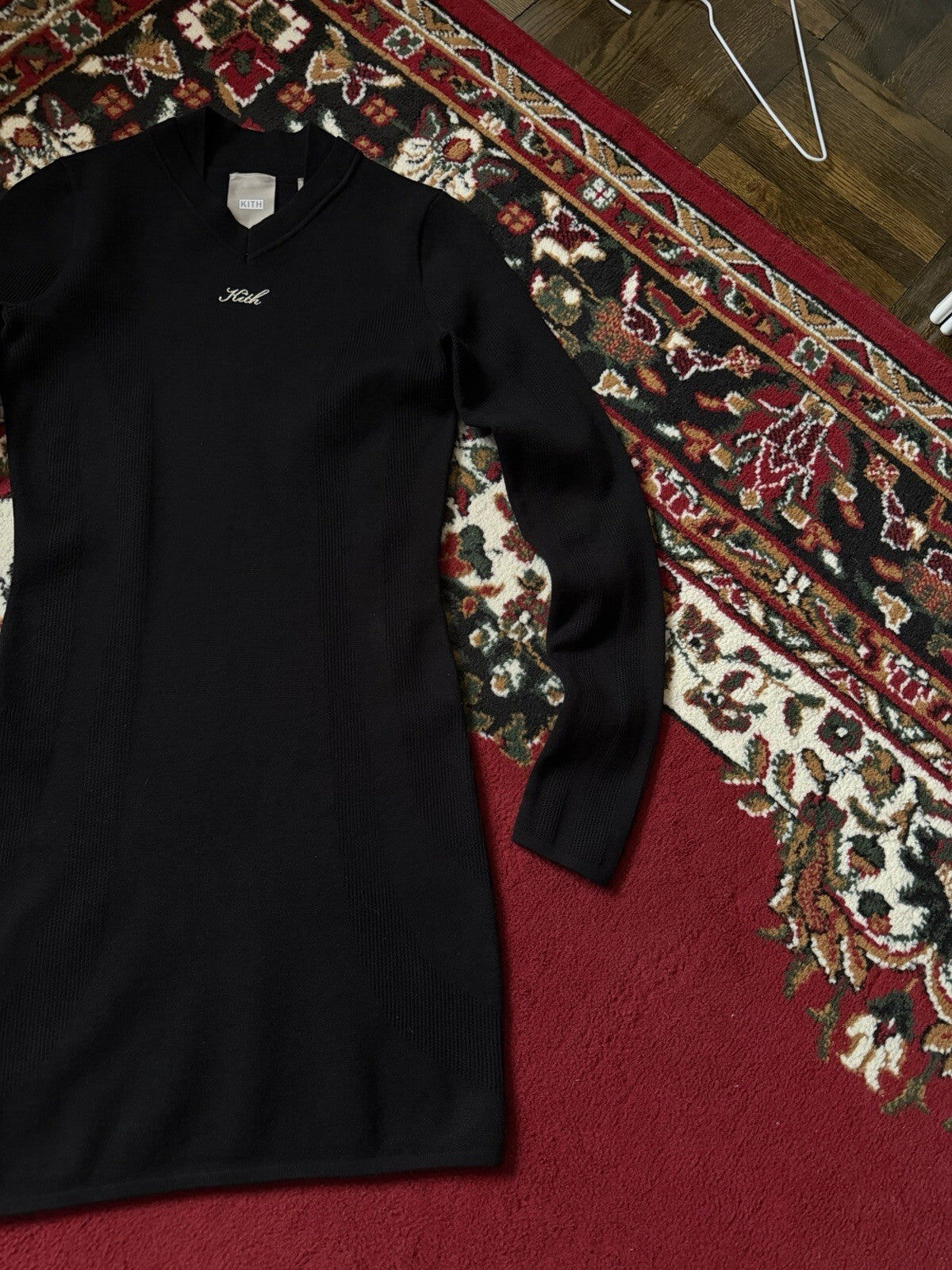 Kith Celyn Racer Mini Dress In Knit Black Size XS