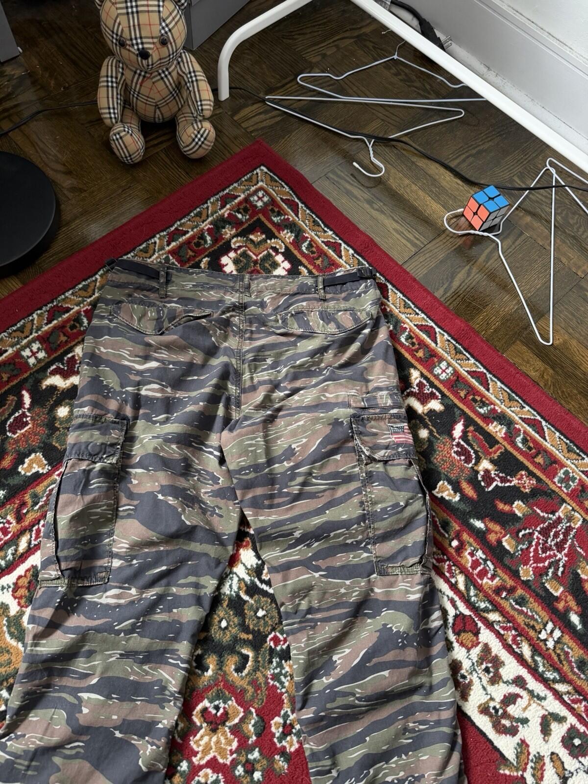 Ralph Lauren Denim Supply Flag Military Army Camo Cargo Pants Trousers 32 x 32