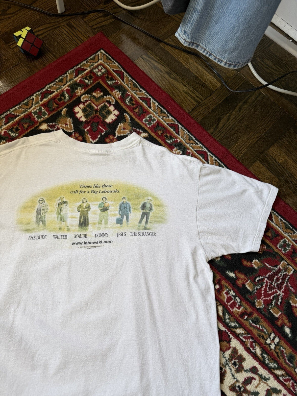 THE BIG LEBOWSKI Dude (1998) Vintage Promo T-Shirt Extremely Rare XL 90s