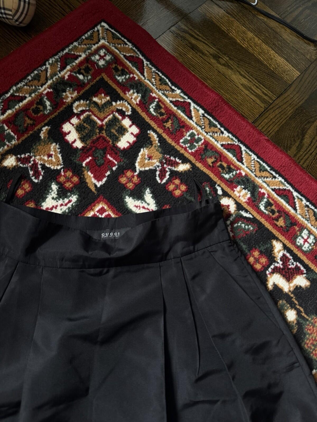 00s Gucci Seta Silk Nylon Skirt Size 42