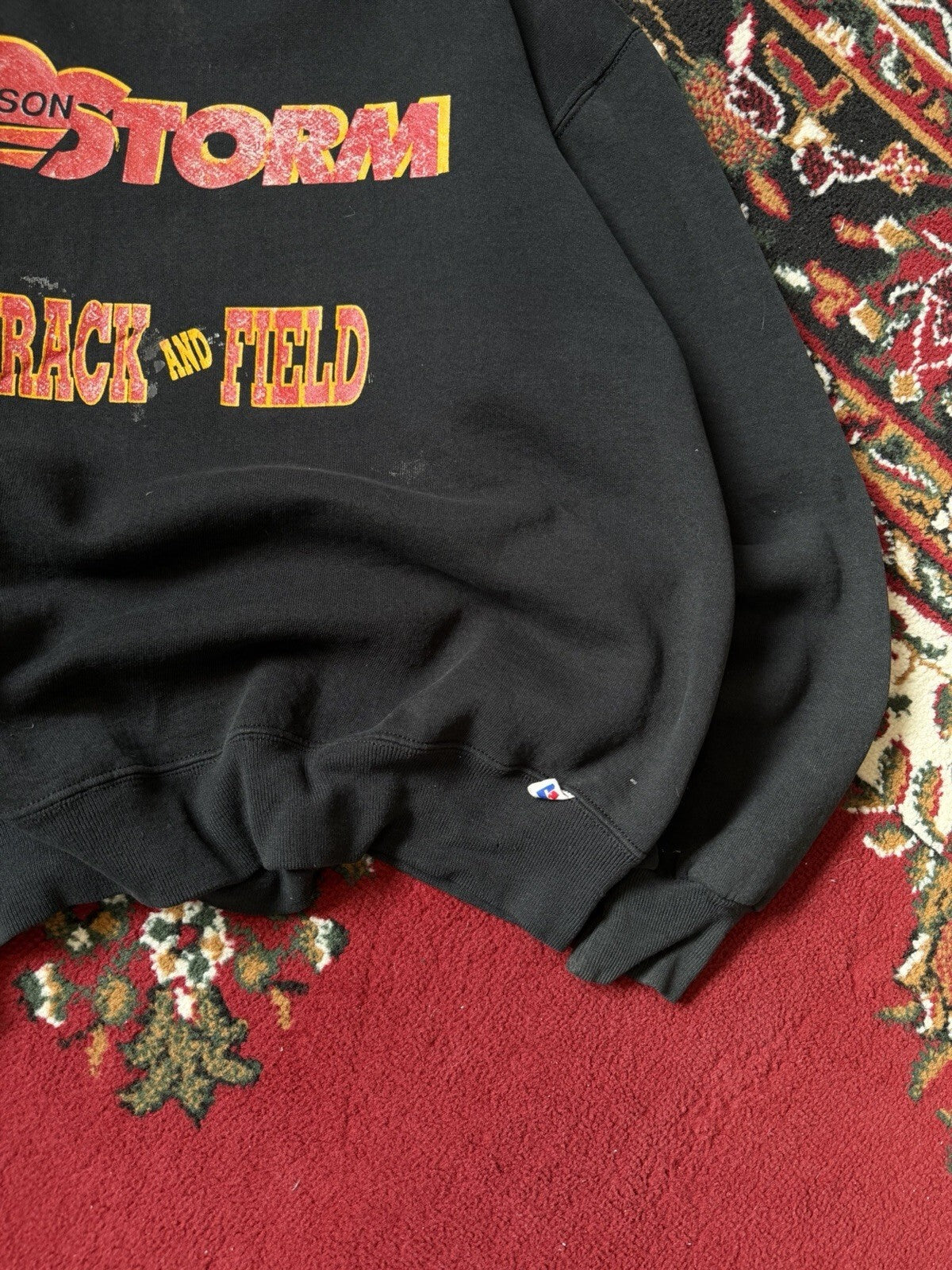 VTG Russell Athletic 90s Simpson Storm Football Sweatshirt Crewneck Pullover
