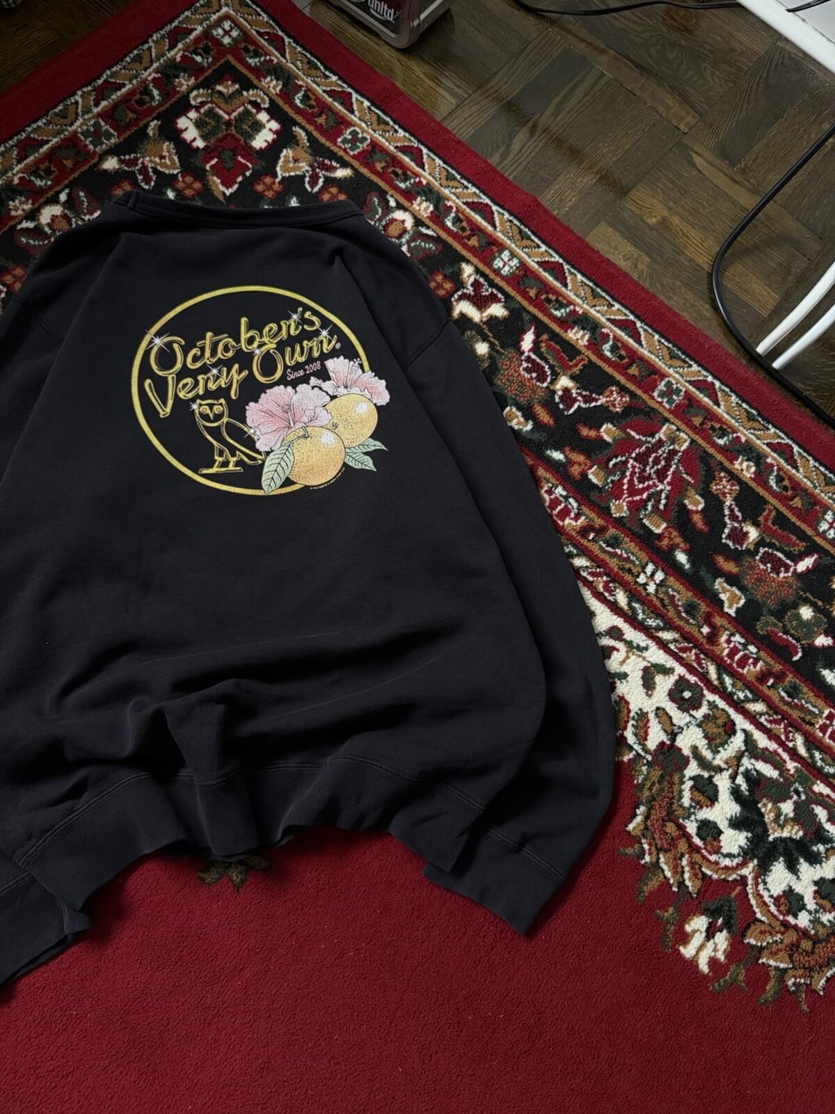 Octobers Very Own OG Solid Gold Owl Sweatshirt Drake OVO Size L