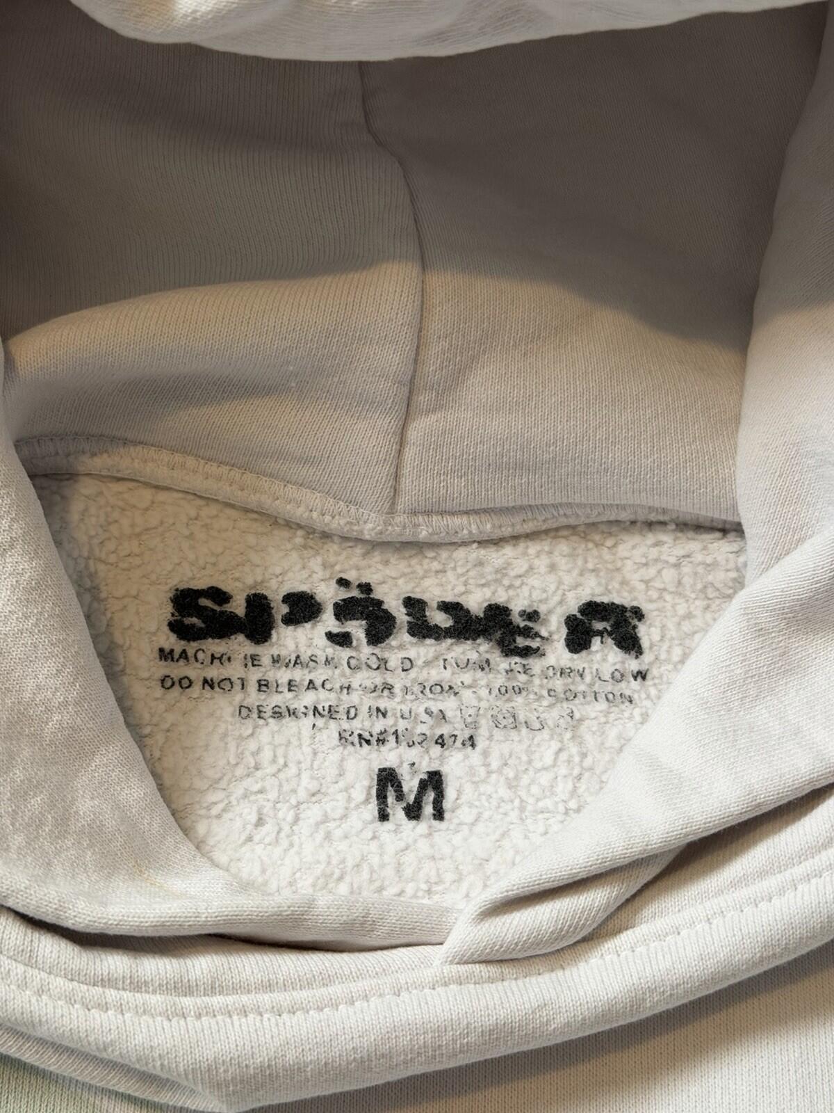 Sp5der Young Thug Graphic "Eggshell" Hoodie Eggshell Size M