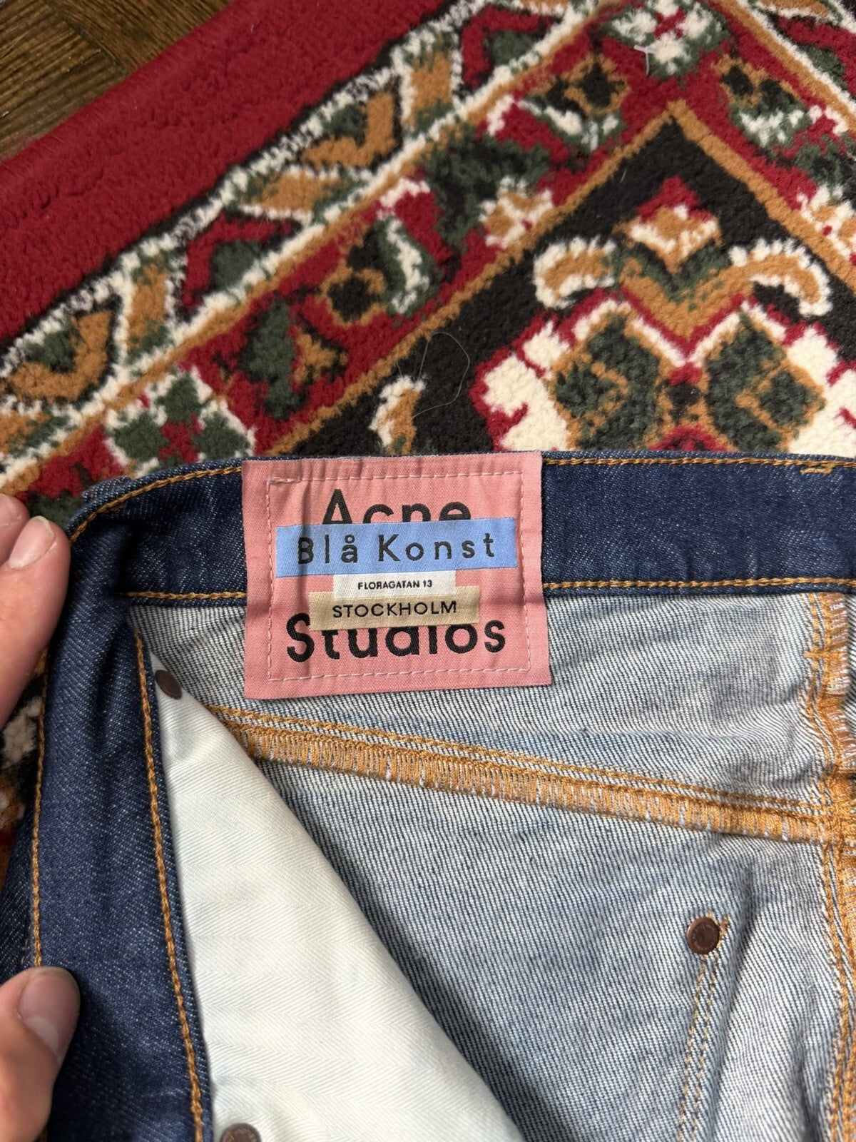 Acne Studios Bla Konst Denim Pants Max Indigo Size 30/32 Skinny Jeans