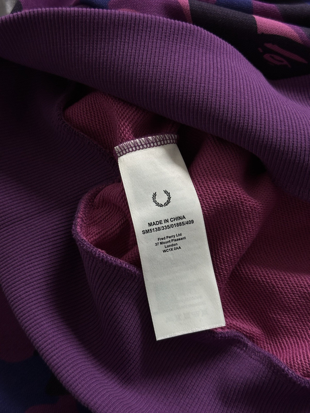 NWT Bape A Bathing Ape X  Fred Perry Purple Color Camo Pullover Hoodie Size XL