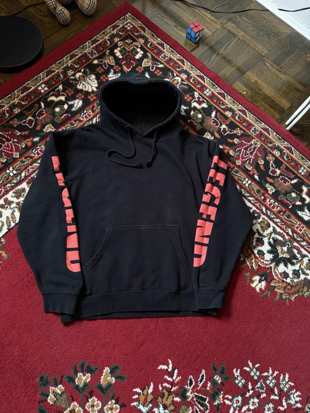 XO The Weeknd Legend Pullover Hoodie Black Unisex M Y2K